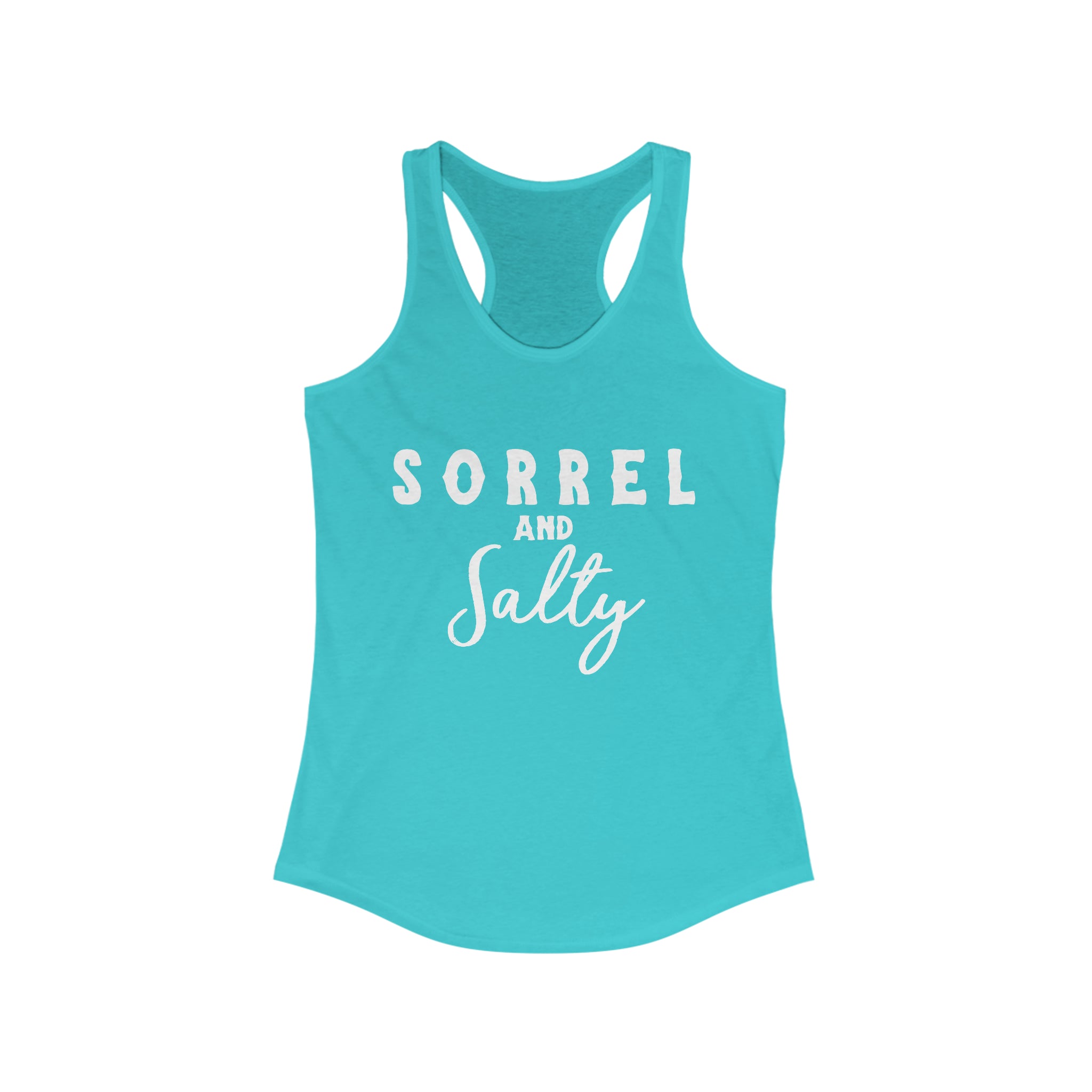 Sorrel & Salty Racerback Tank Horse Color Shirts Printify