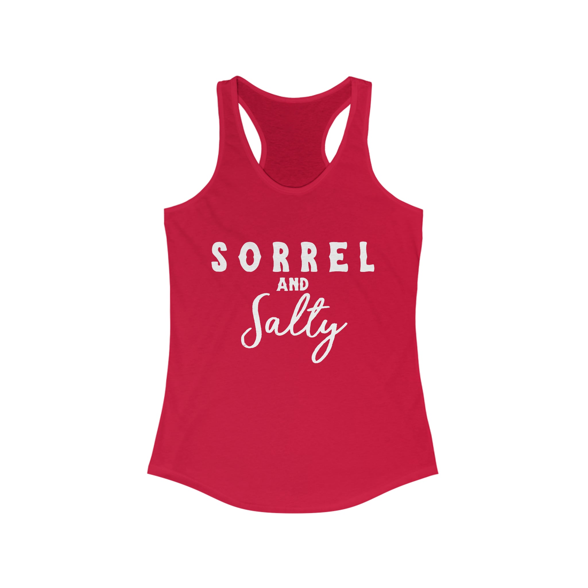 Sorrel & Salty Racerback Tank Horse Color Shirts Printify