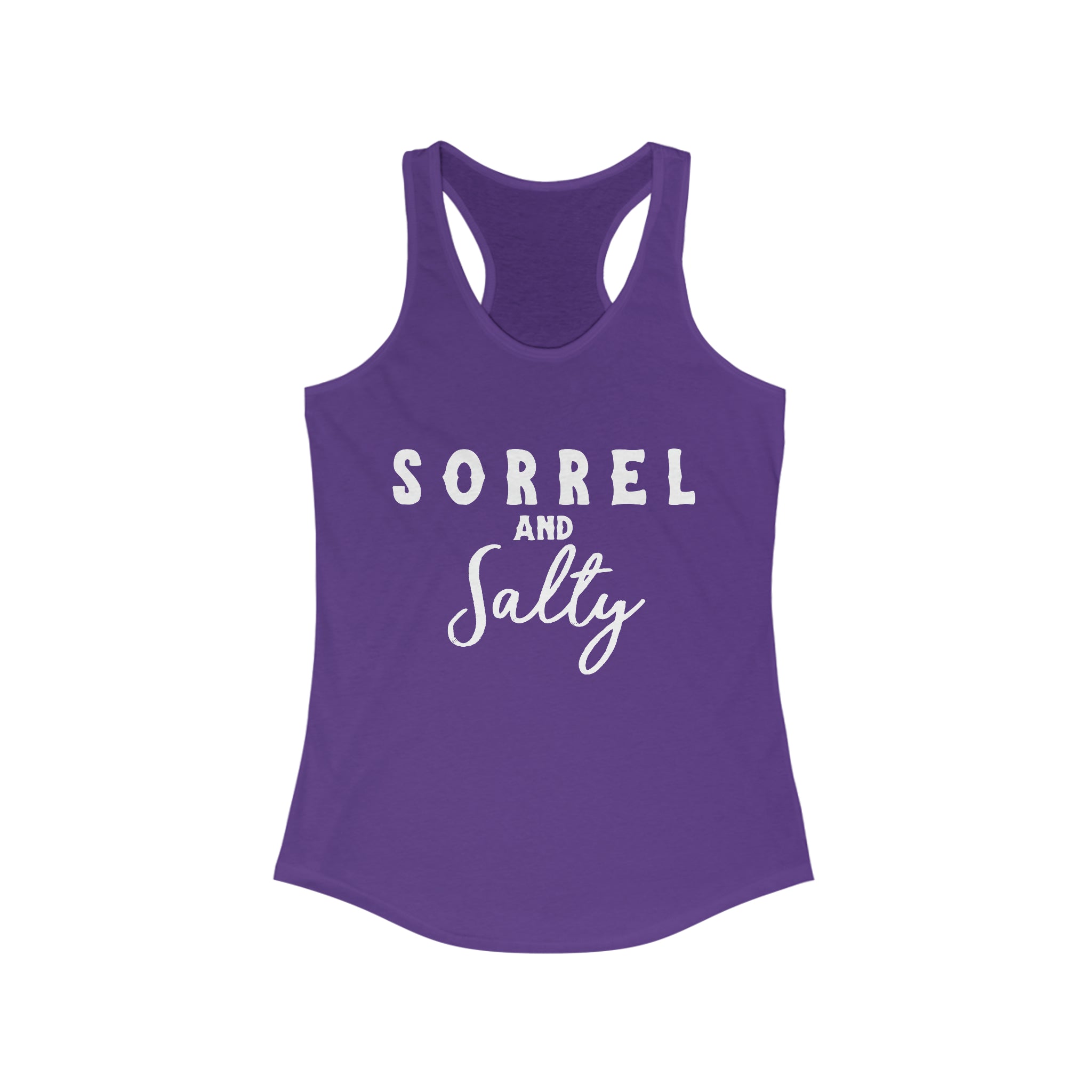 Sorrel & Salty Racerback Tank Horse Color Shirts Printify