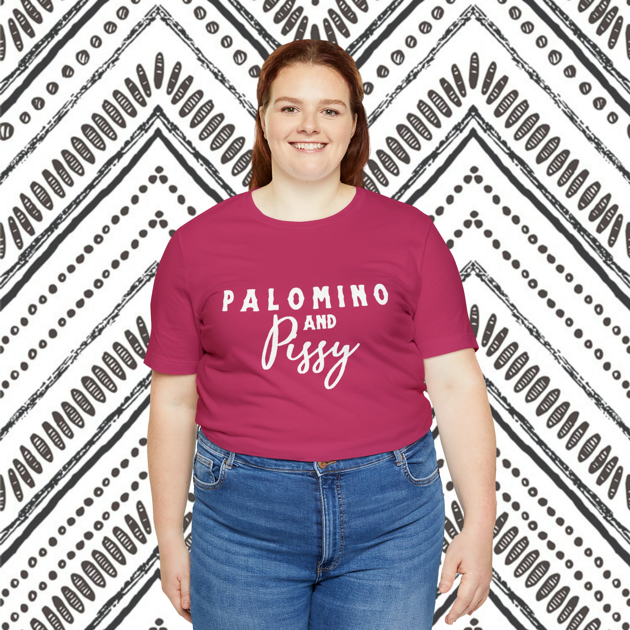 Palomino & Pissy Short Sleeve Tee Horse Color Shirt Printify