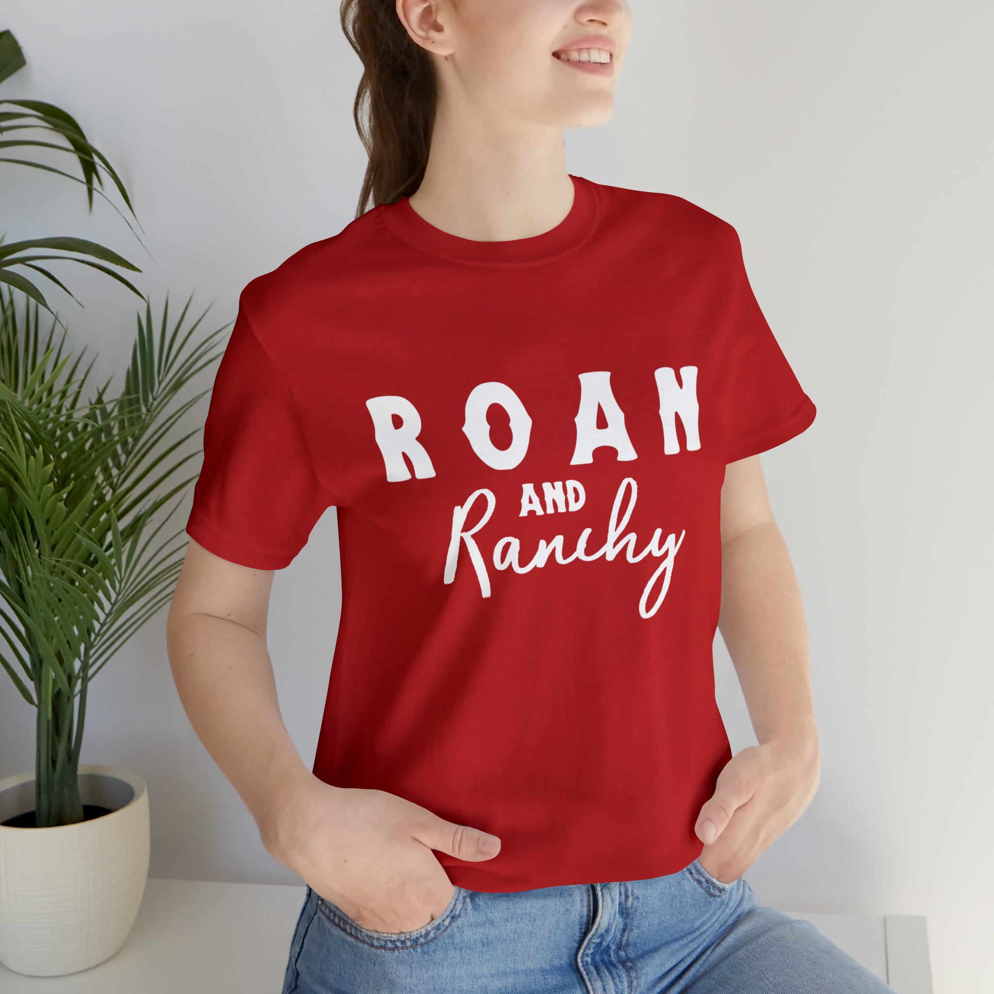 Roan & Ranchy Short Sleeve Tee Horse Color Shirt Printify Red XS