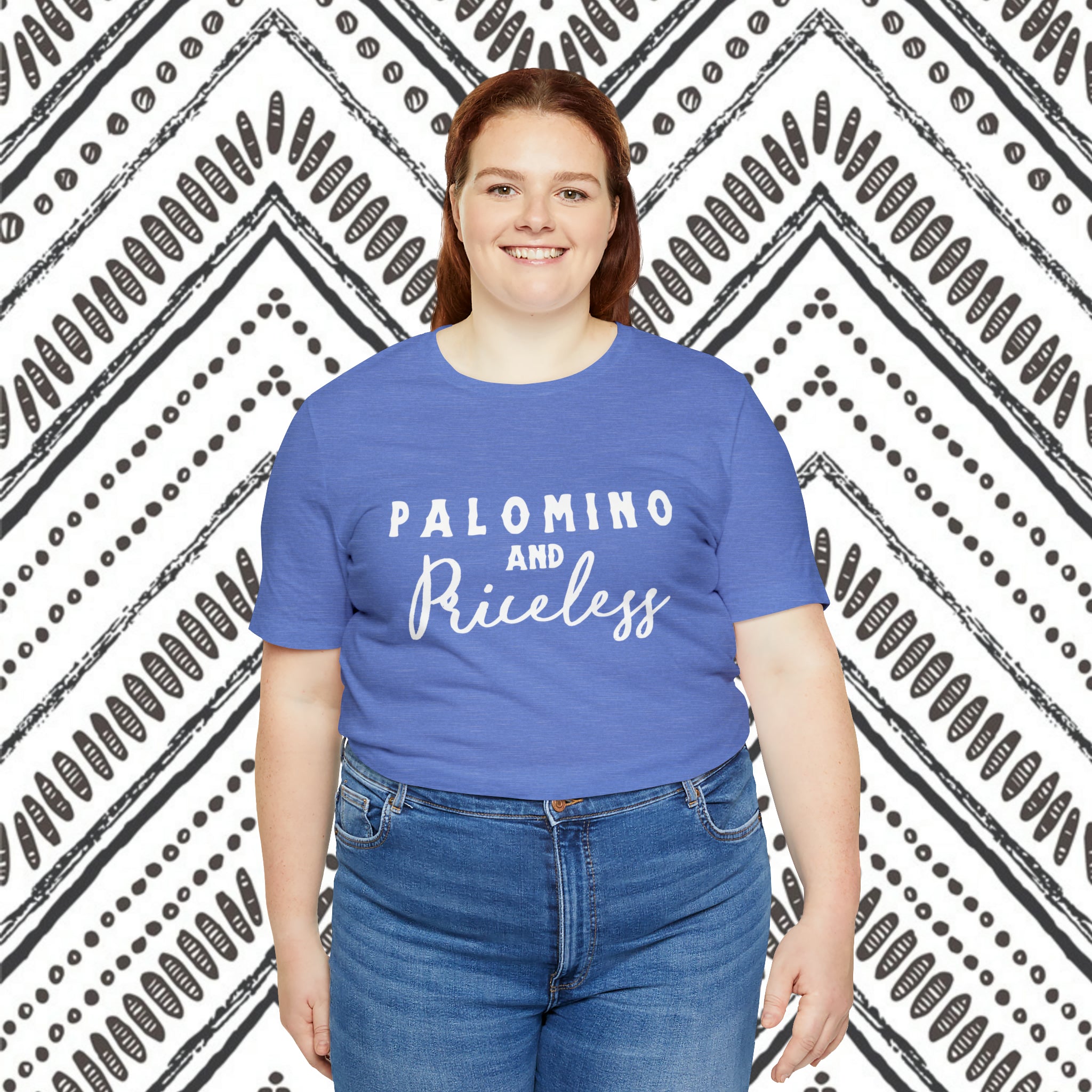 Palomino & Priceless Short Sleeve Tee Horse Color Shirt Printify