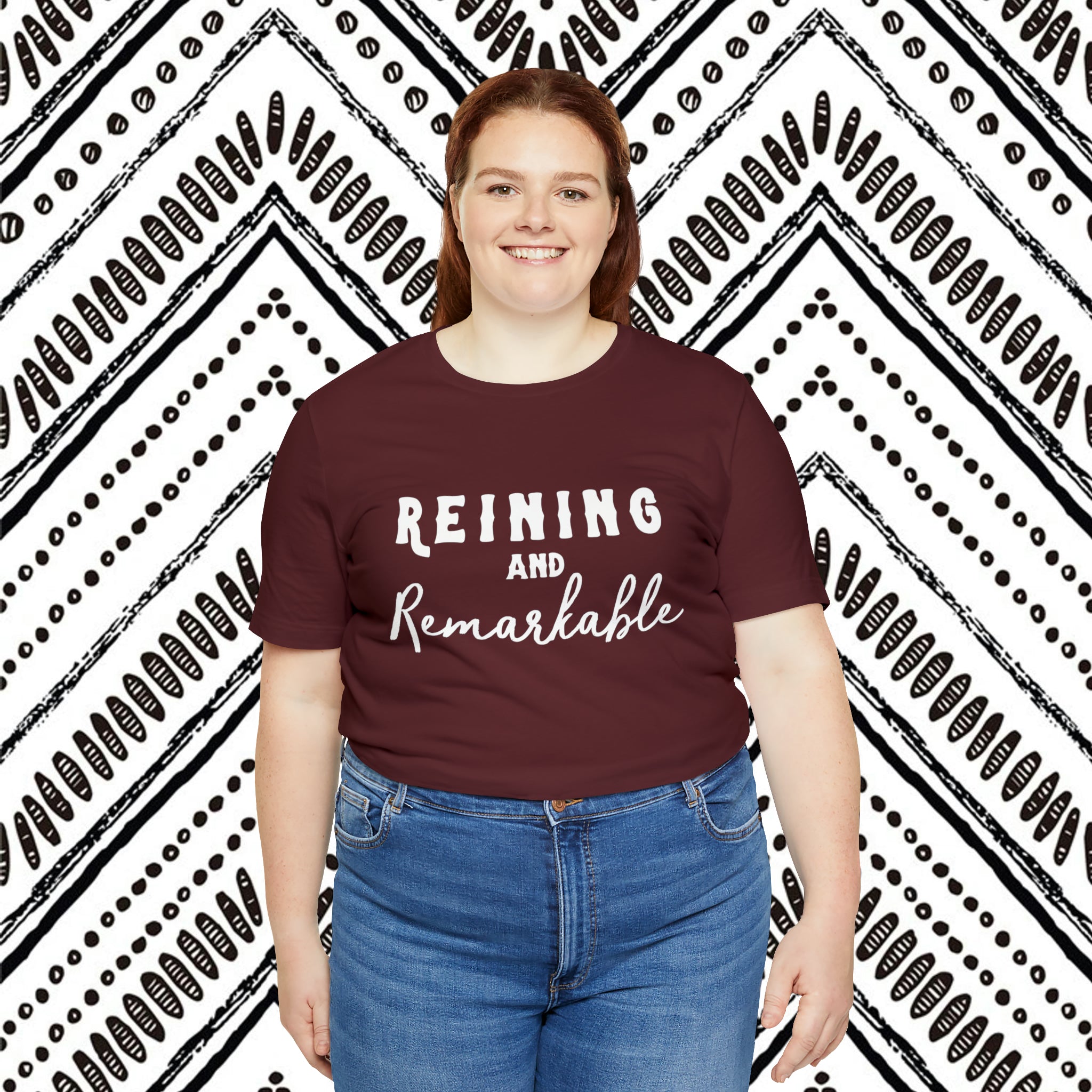 Reining & Remarkable Short Sleeve Tee Horse Riding Discipline Tee Printify