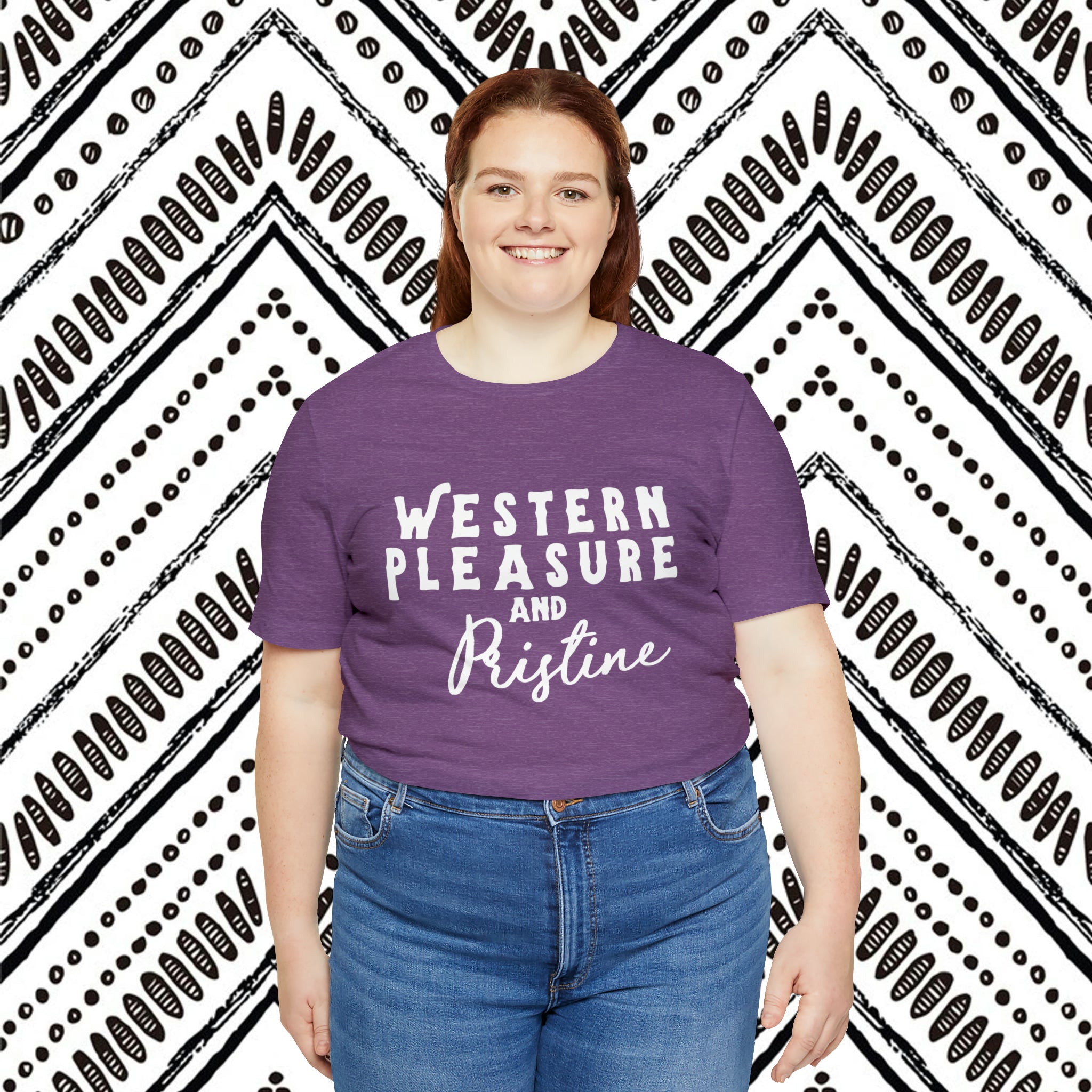 Western Pleasure & Prisitine Short Sleeve Tee Horse Riding Discipline Tee Printify