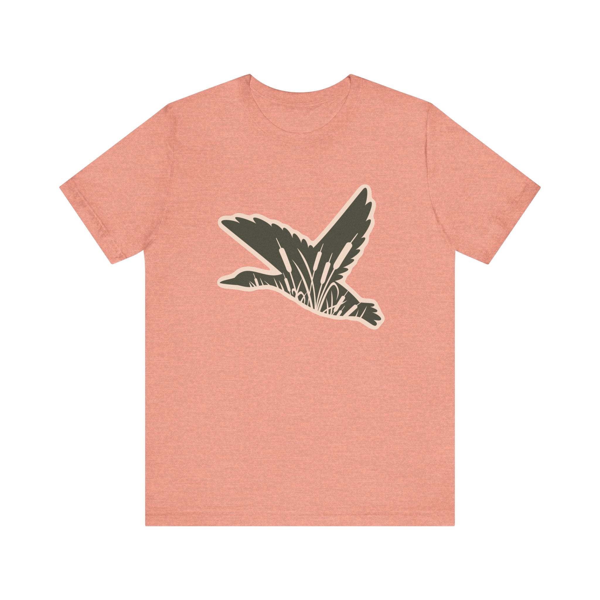 Green Duck Short Sleeve Tee (Available In 14 Colors) T-Shirt The Cinchy Cowgirl - Print Heather Sunset XS