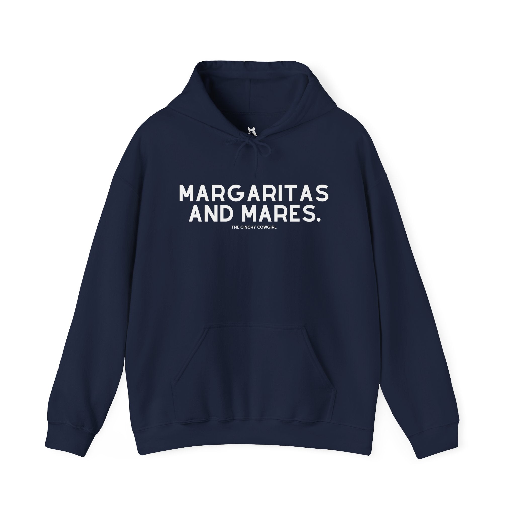 Margaritas And Mares Hoodie Hoodie The Cinchy Cowgirl - Print Navy S
