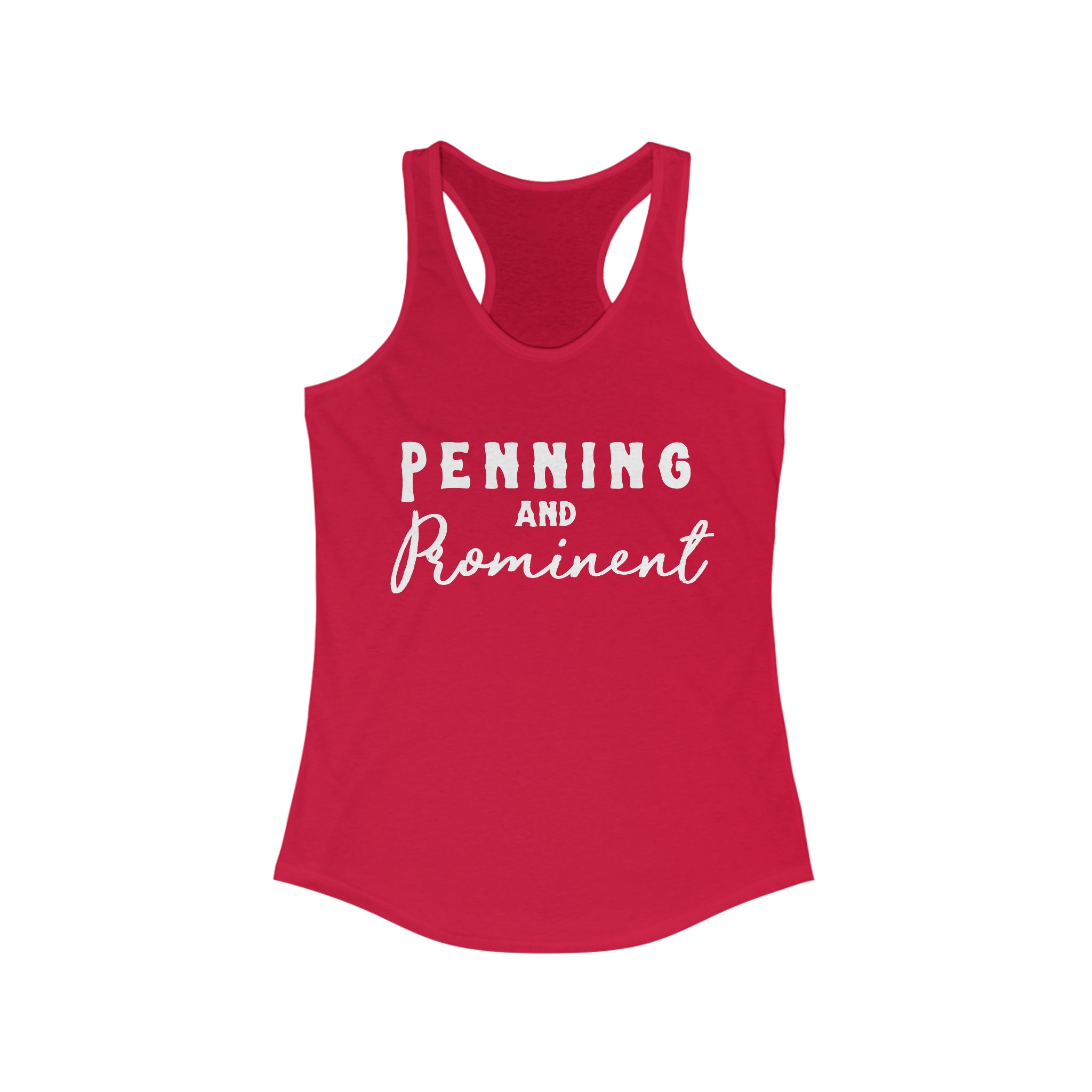 Penning & Prominent Racerback Tank Horse Riding Discipline Tee Printify XS Solid Red