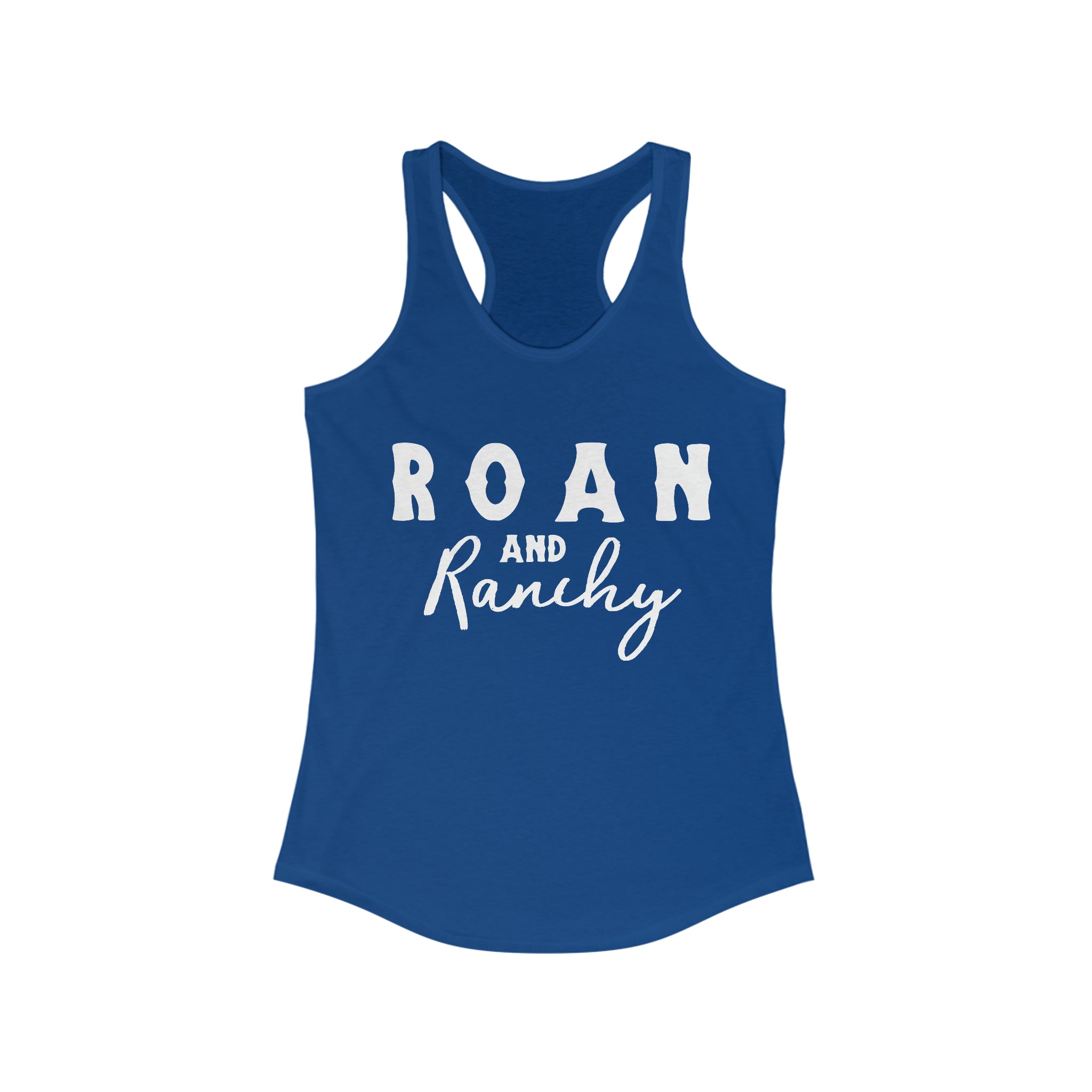 Roan & Ranchy Racerback Tank Horse Color Shirts Printify