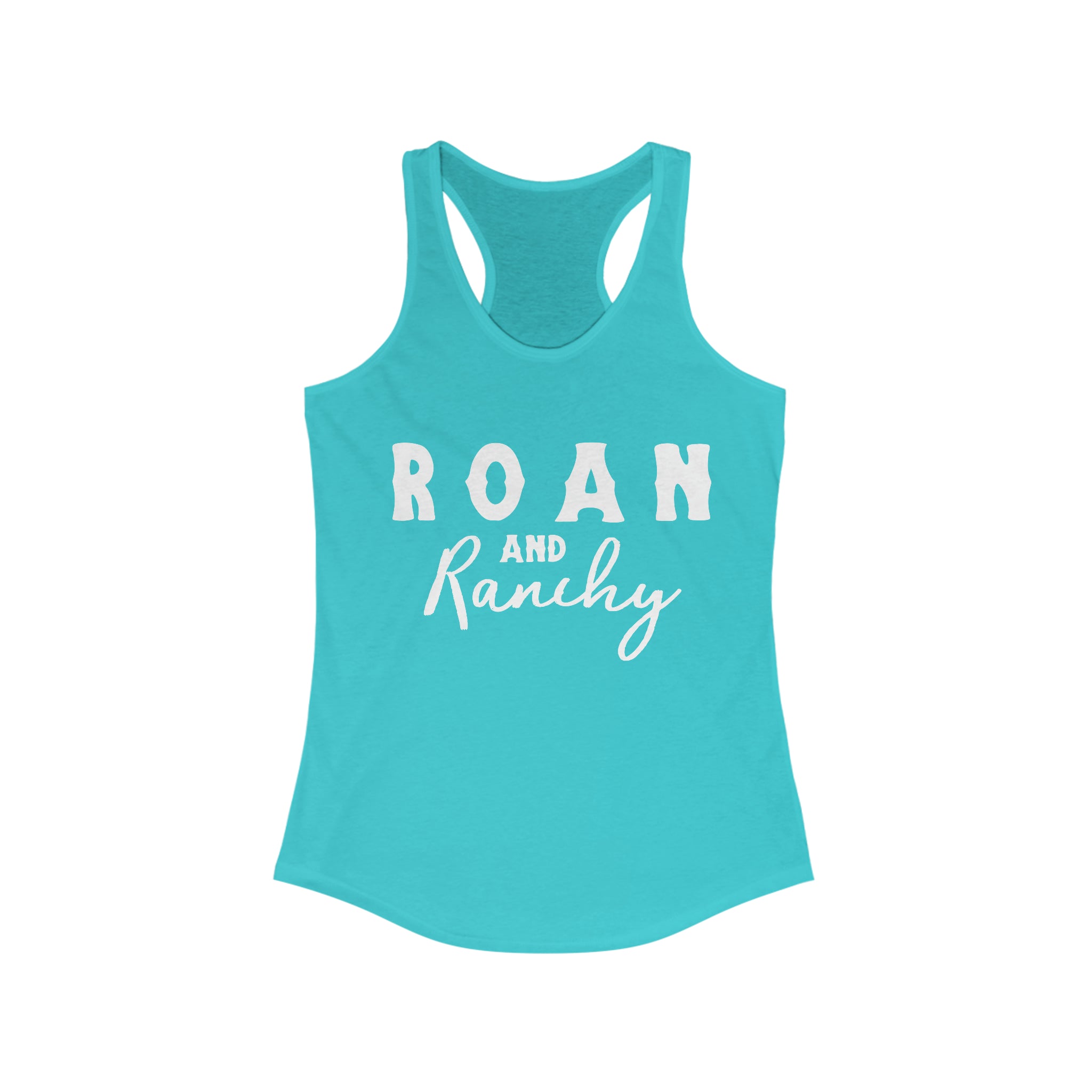 Roan & Ranchy Racerback Tank Horse Color Shirts Printify