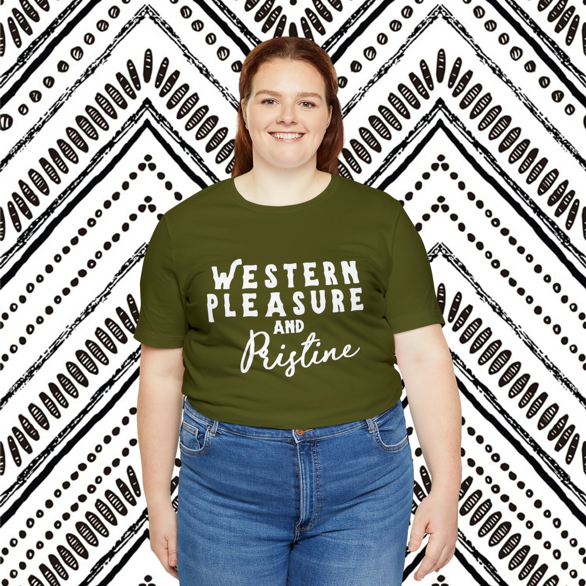 Western Pleasure & Prisitine Short Sleeve Tee Horse Riding Discipline Tee Printify