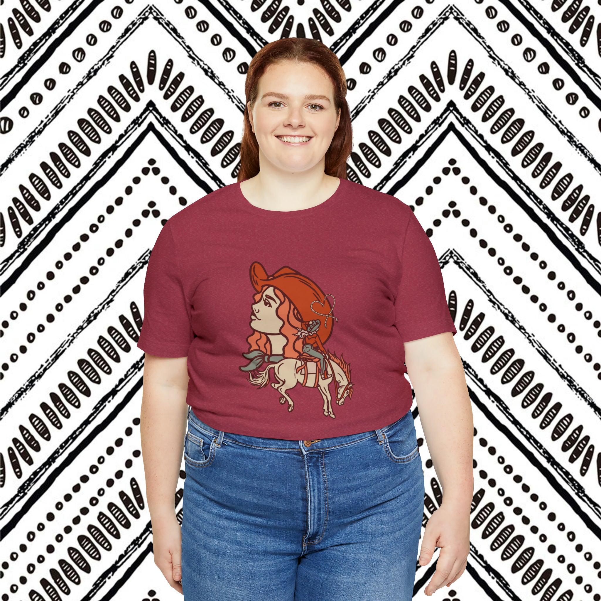 Cowgirl's Soul Short Sleeve Tee tcc graphic tee Printify