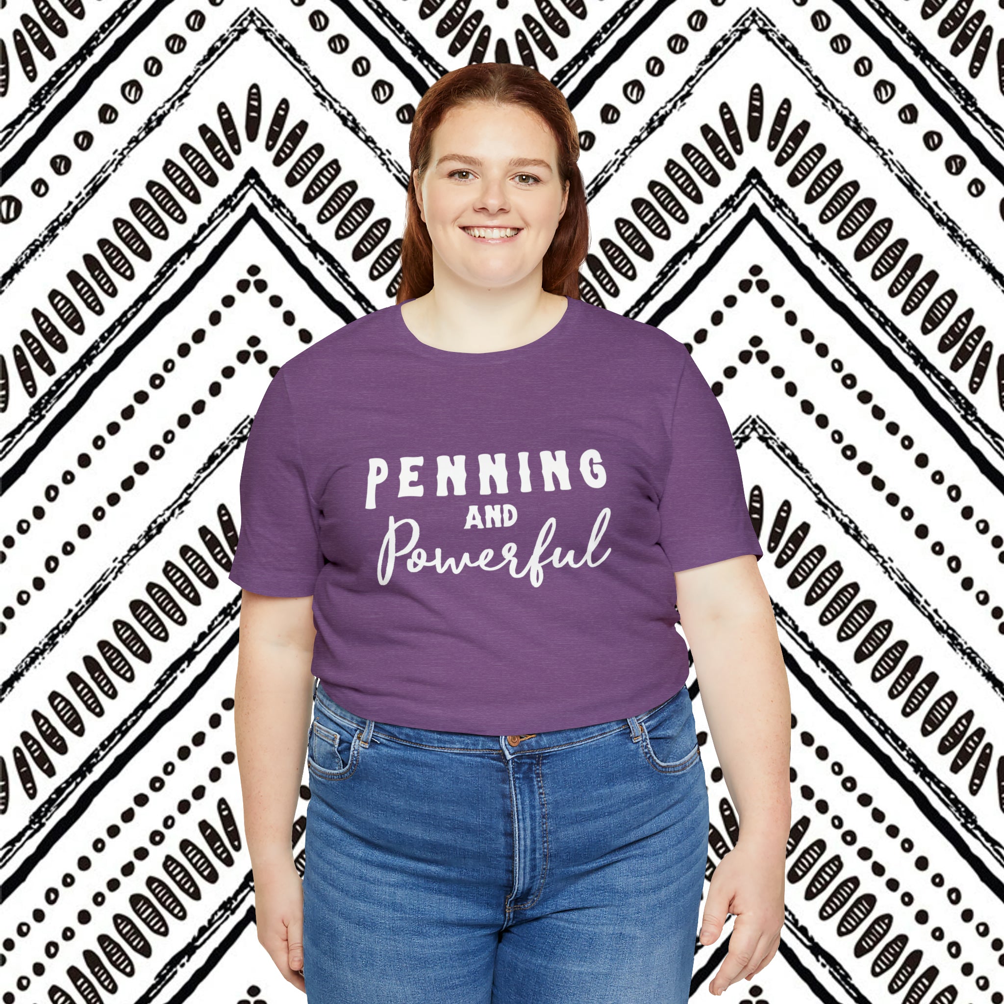 Penning & Powerful Short Sleeve Tee Horse Riding Discipline Tee Printify