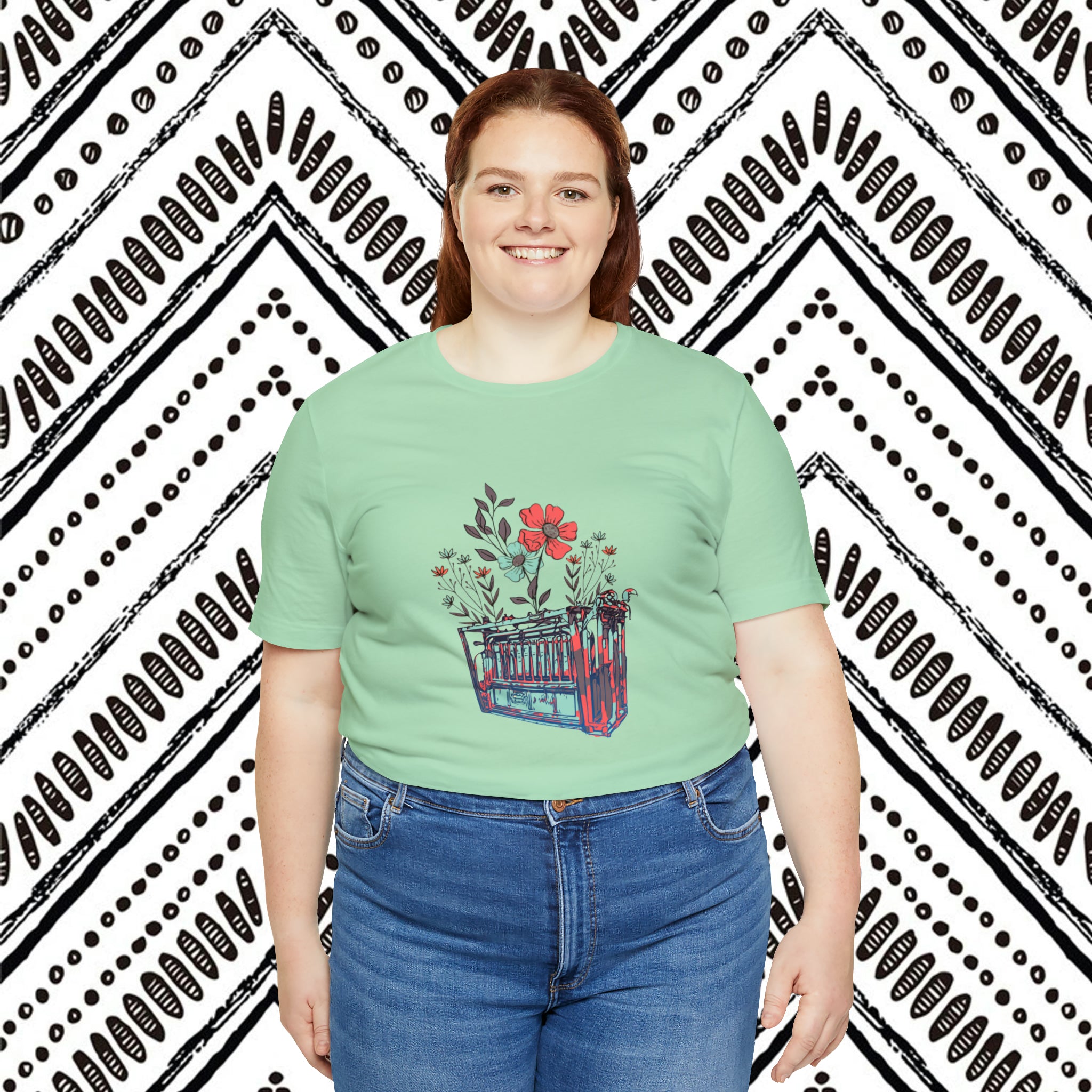 Flower Chute Short Sleeve Tee tcc graphic tee Printify