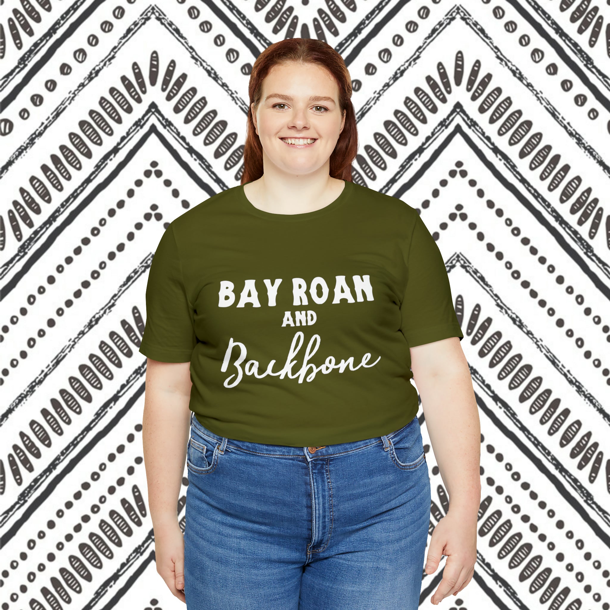 Bay Roan & Backbone Short Sleeve Tee Horse Color Shirt Printify