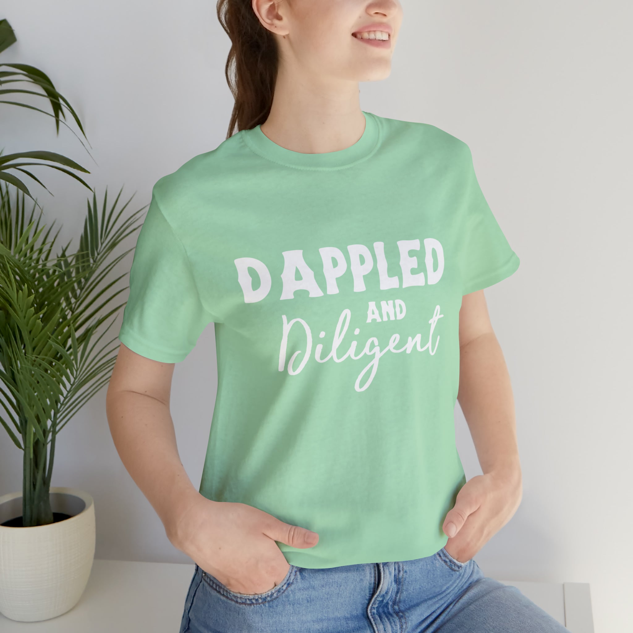 Dappled & Diligent Short Sleeve Tee Horse Color Shirt Printify Mint XS
