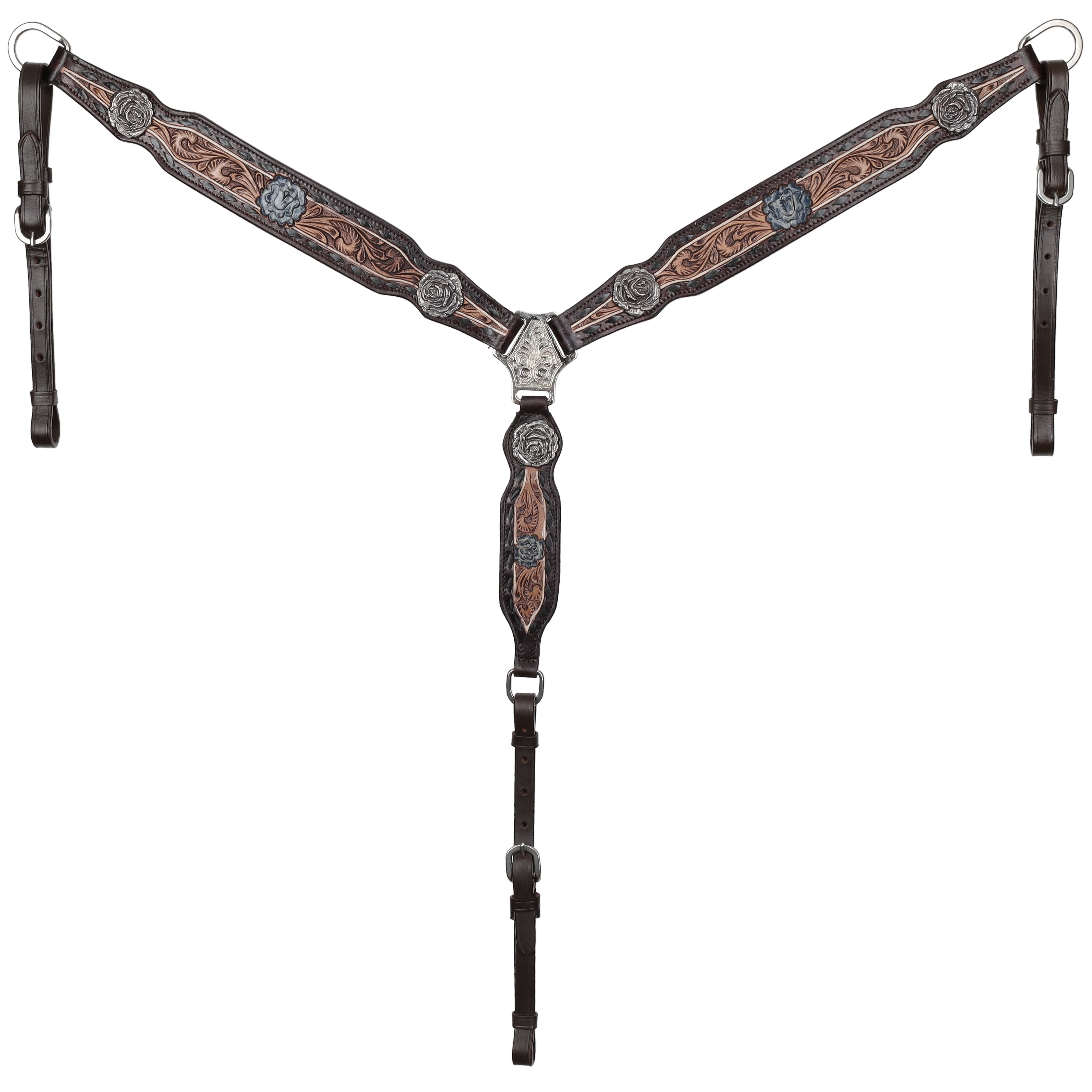 Dark Rose Headstall & Breastcollar Set headstall set Shiloh