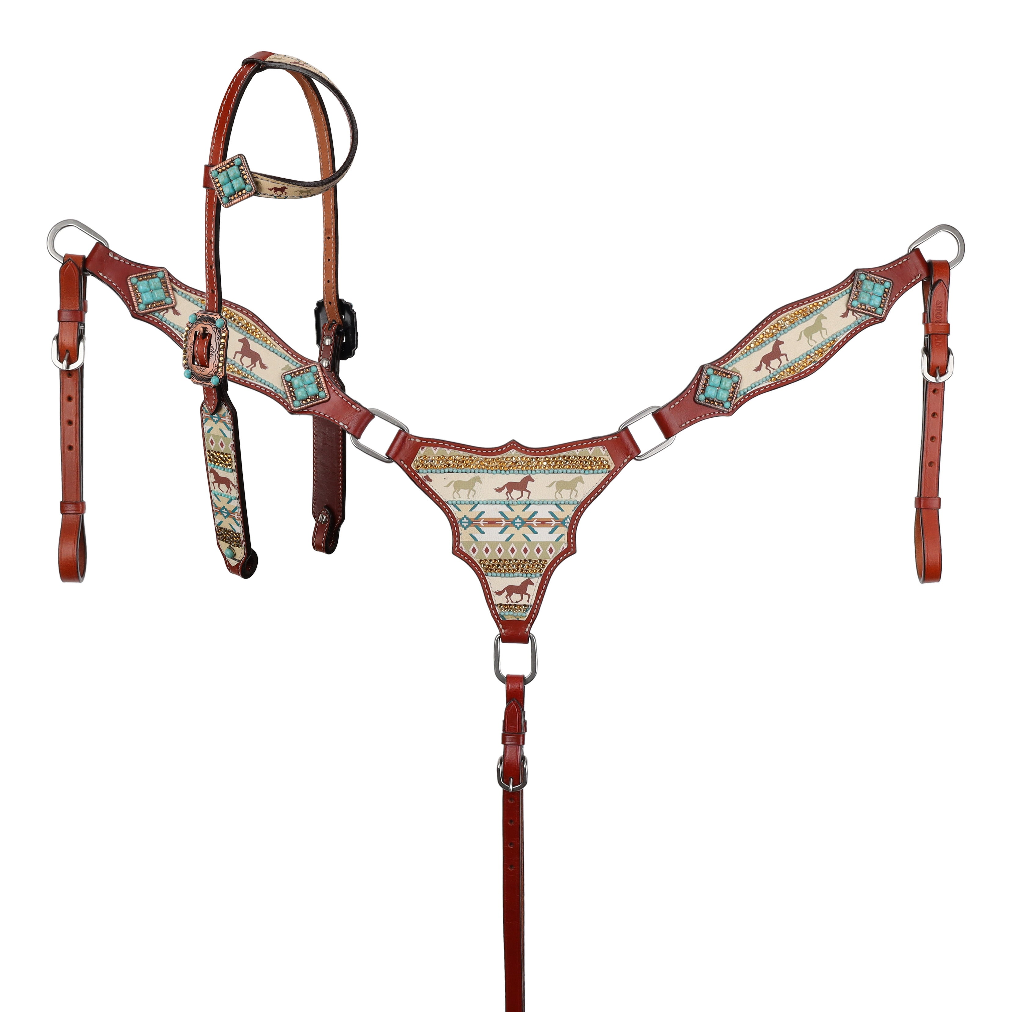 Wild Hoof Horses Headstall & Breastcollar Set headstall set Shiloh