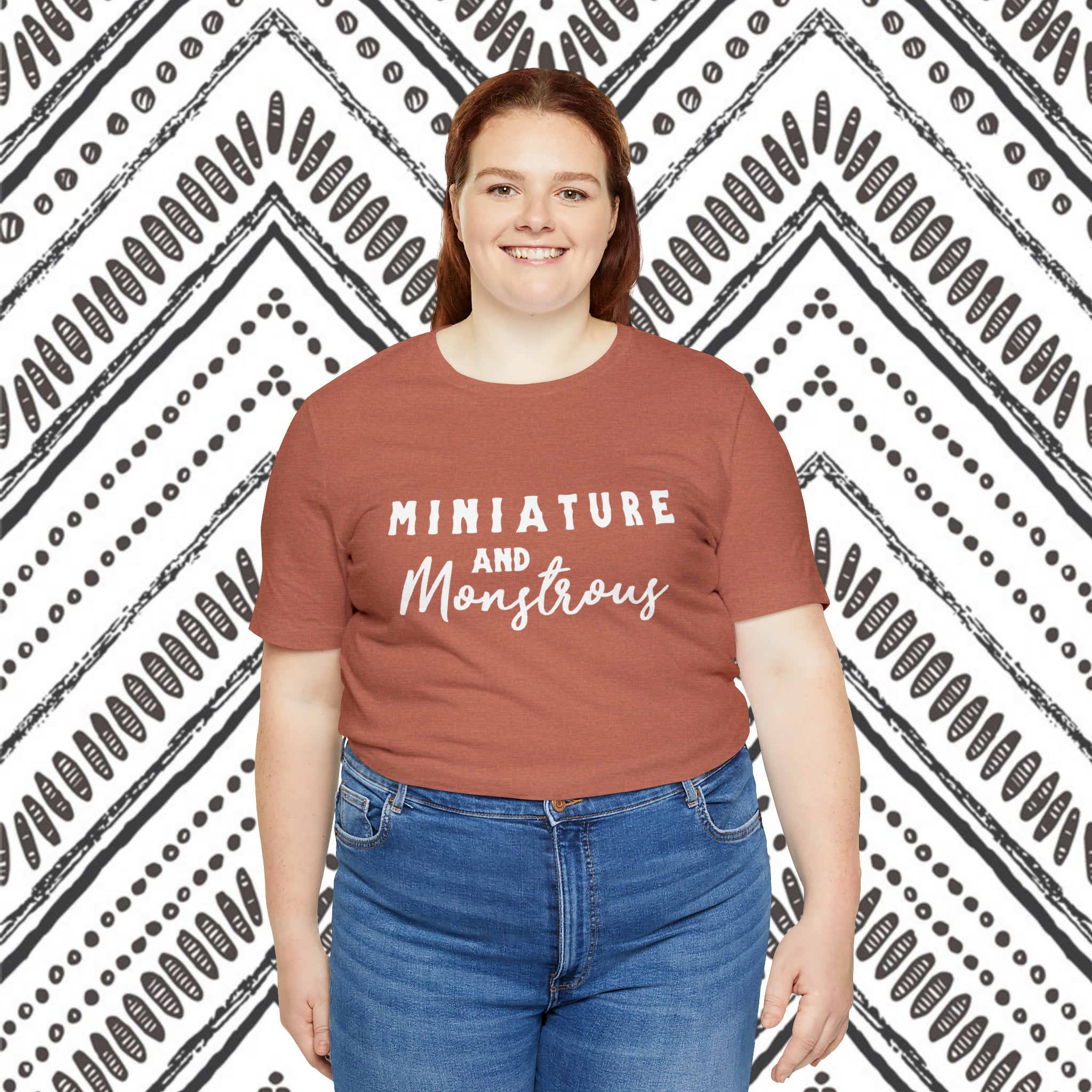 Miniature & Monstrous Short Sleeve Tee Horse Color Shirt Printify