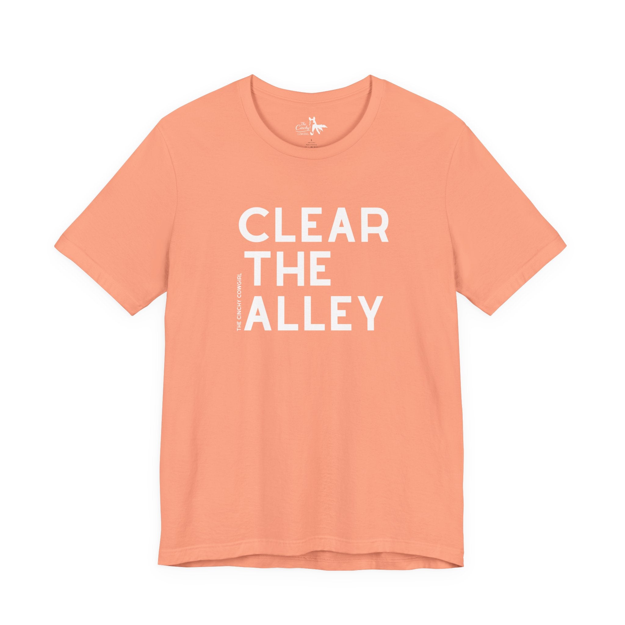 Clear The Alley Short Sleeve Tee Graphic Tee The Cinchy Cowgirl - Print Sunset XS