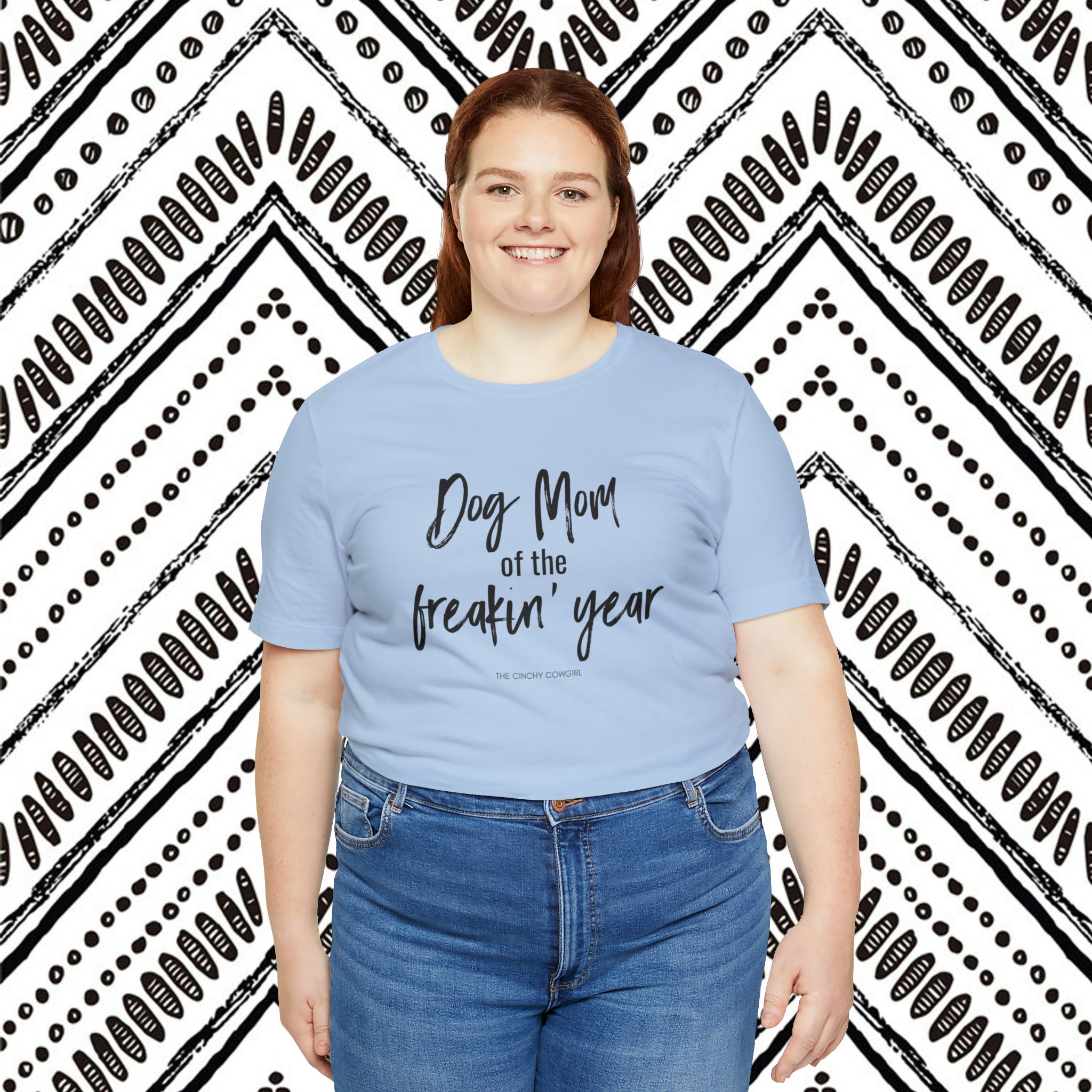Dog Mom of the Freakin' Year Short Sleeve Tee tcc graphic tee Printify
