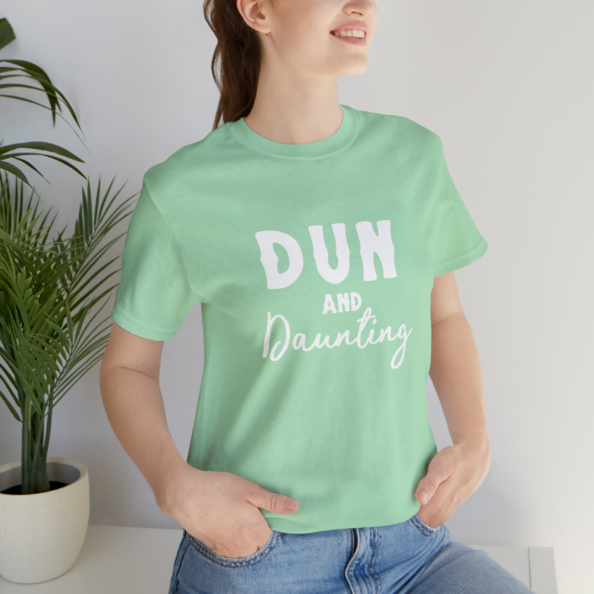 Dun & Daunting Short Sleeve Tee Horse Color Shirt Printify Mint XS