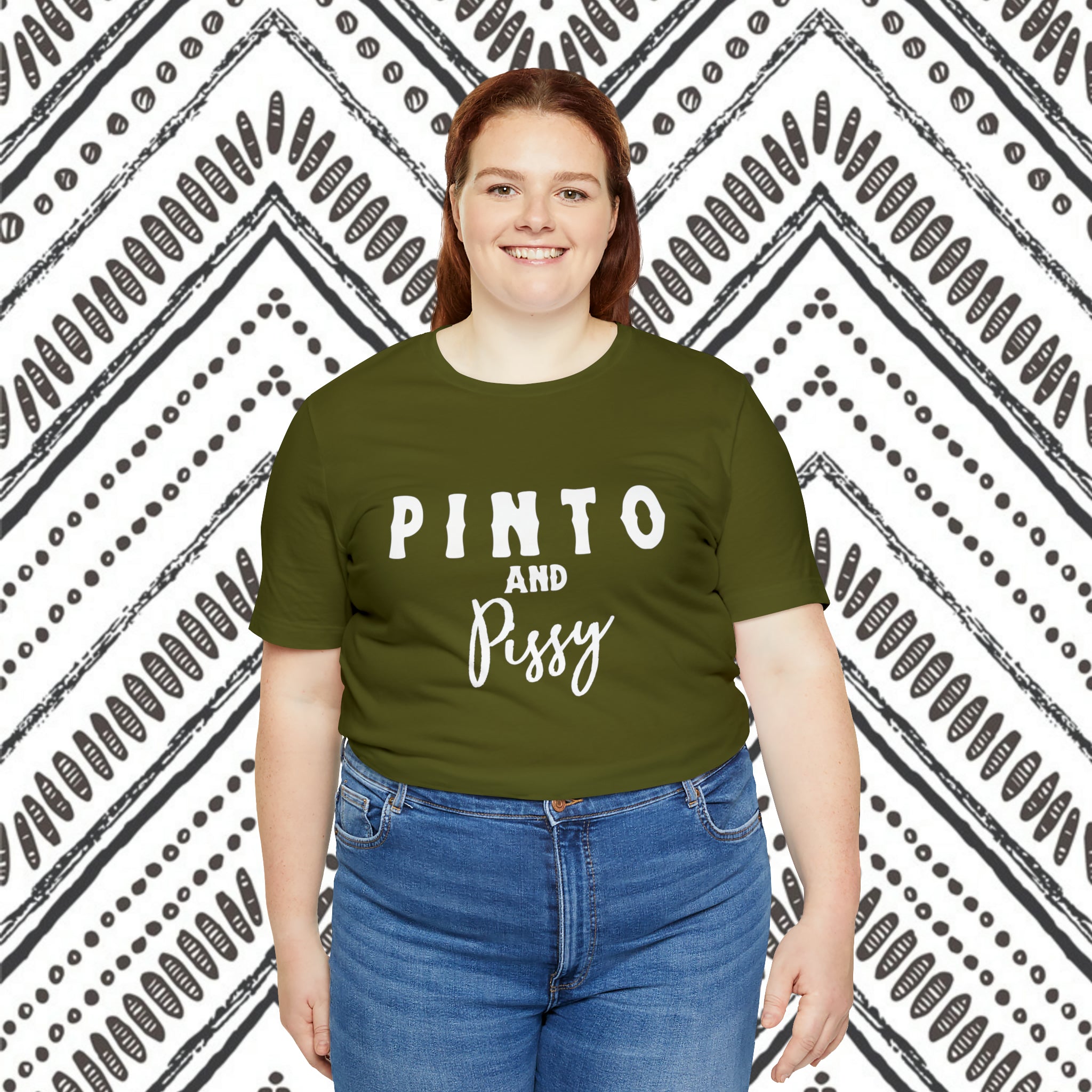 Pinto & Pissy Short Sleeve Tee Horse Color Shirt Printify