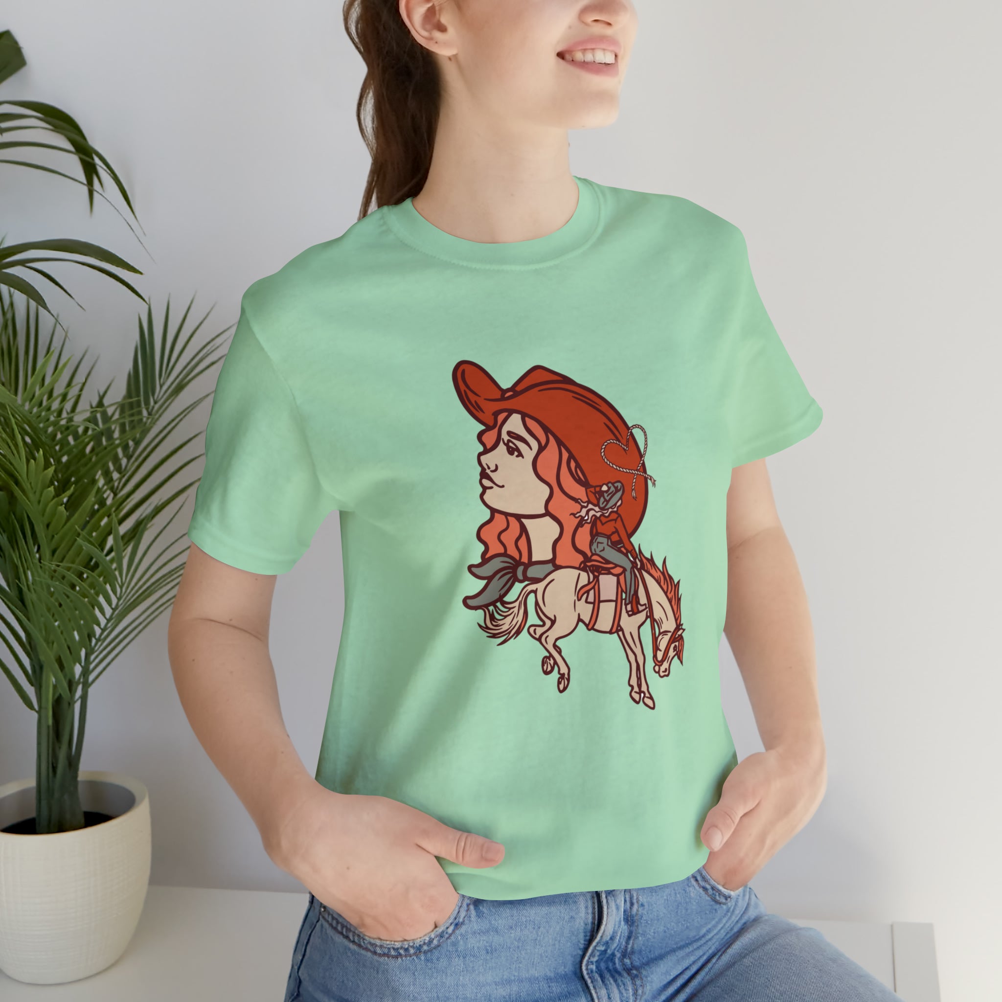 Cowgirl's Soul Short Sleeve Tee tcc graphic tee Printify Mint XS