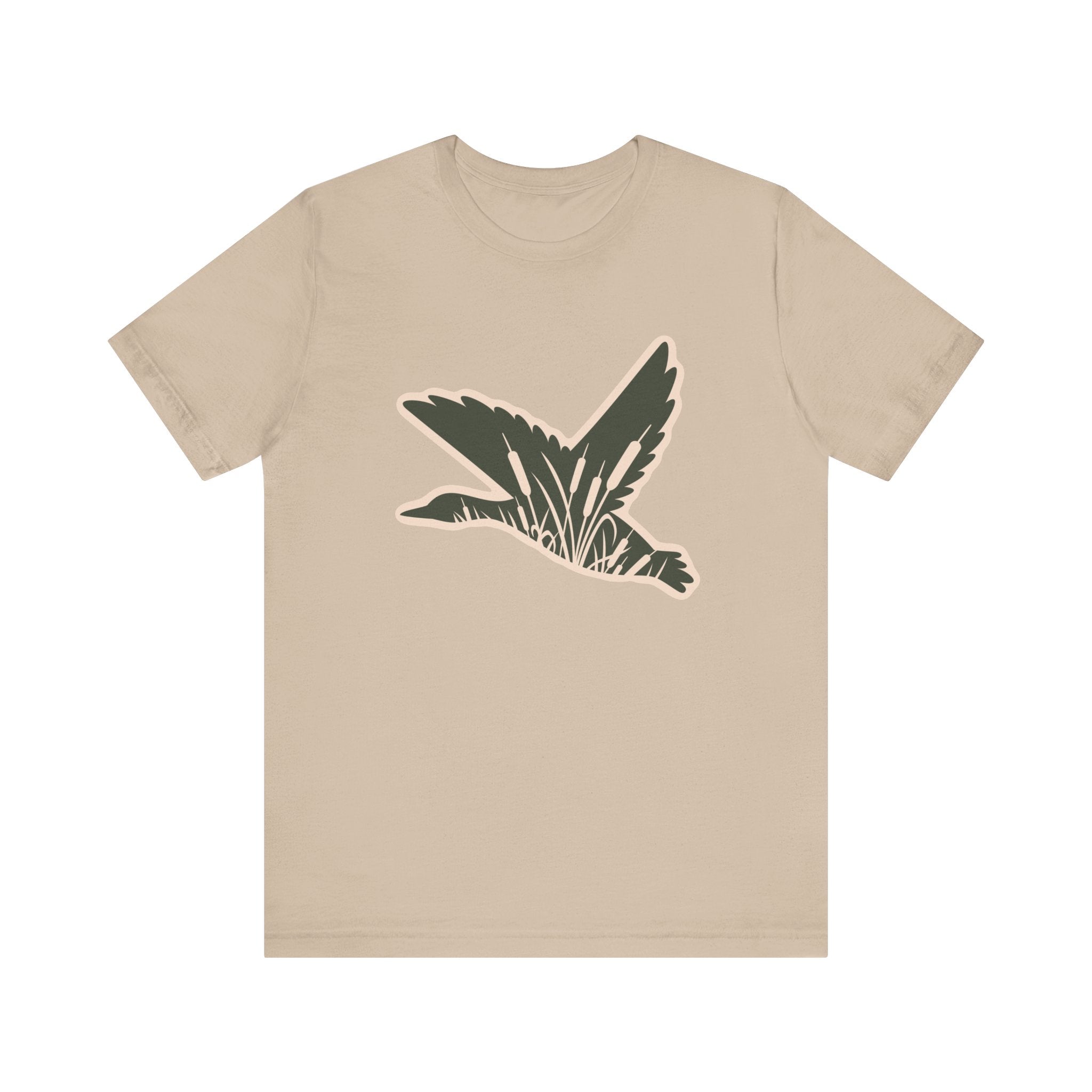 Green Duck Short Sleeve Tee (Available In 14 Colors) T-Shirt The Cinchy Cowgirl - Print Tan XS