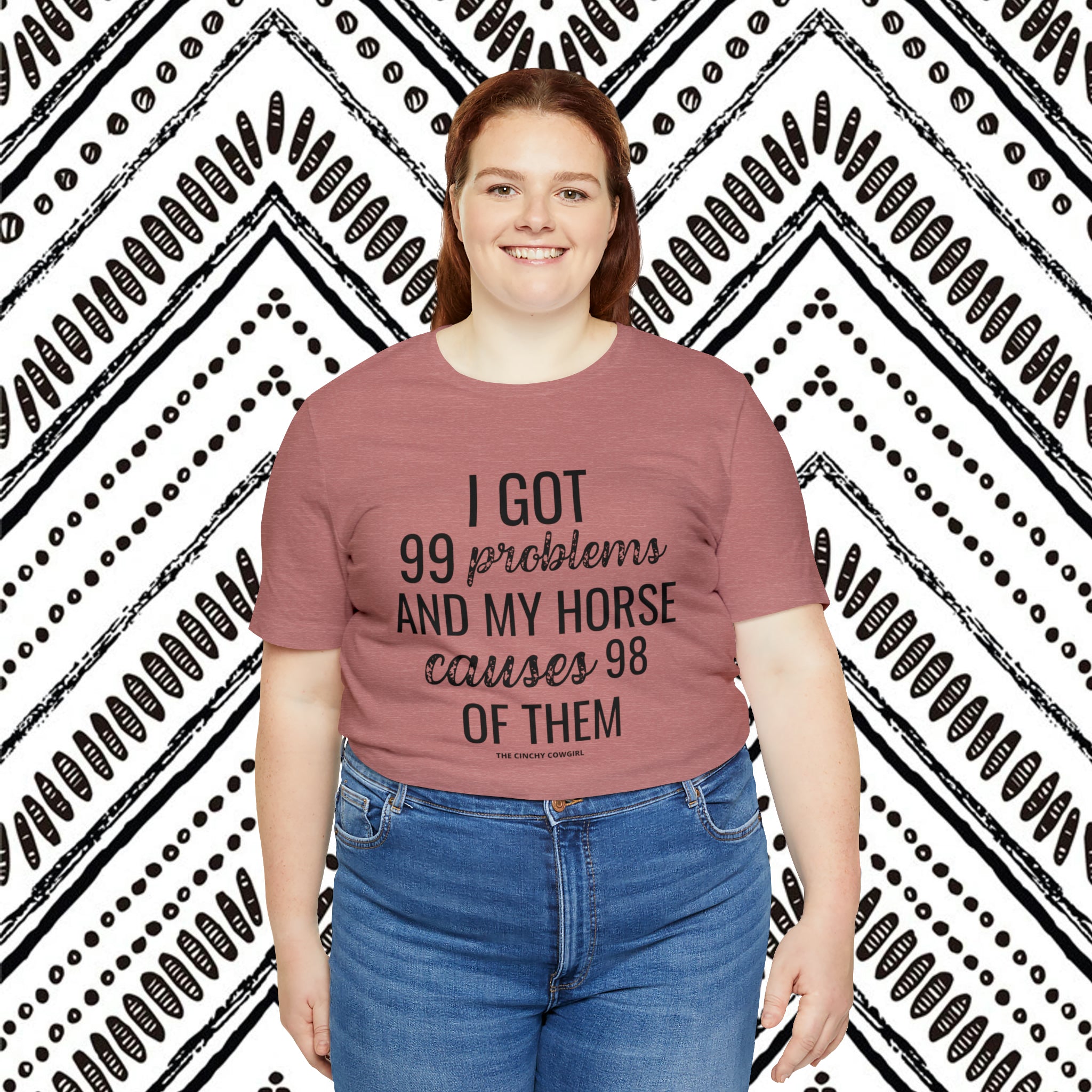 Horse Problems Short Sleeve Tee tcc graphic tee Printify