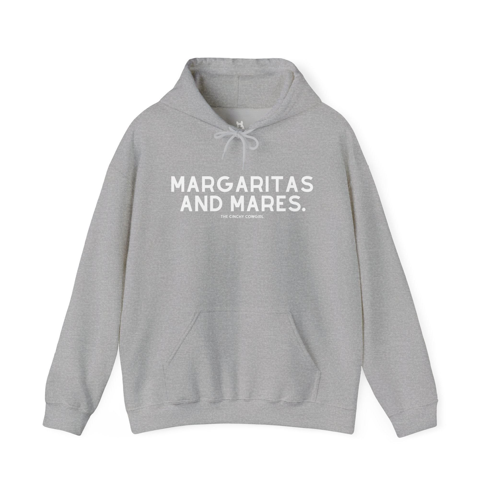 Margaritas And Mares Hoodie Hoodie The Cinchy Cowgirl - Print Sport Grey S
