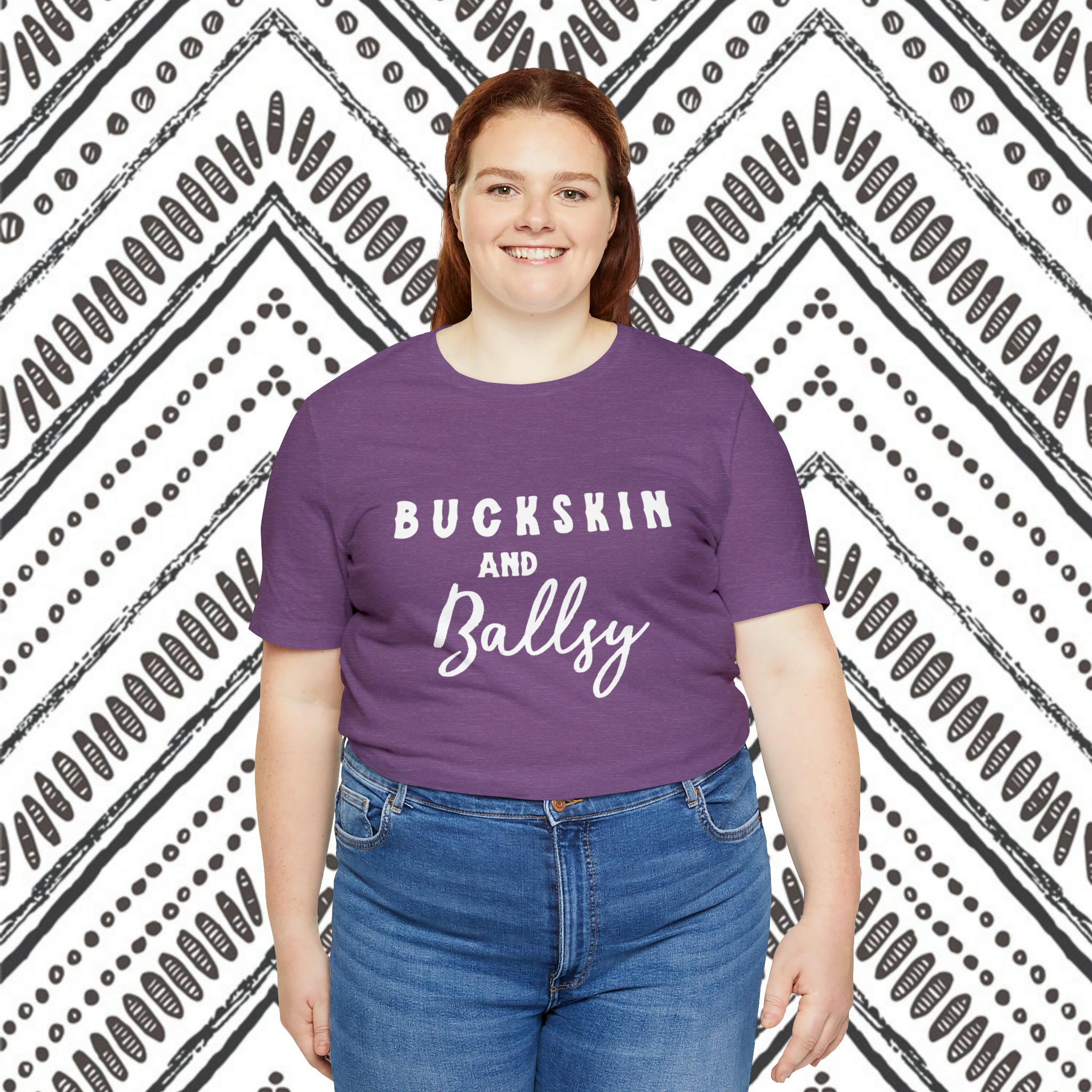 Buckskin & Ballsy Short Sleeve Tee Horse Color Shirt Printify