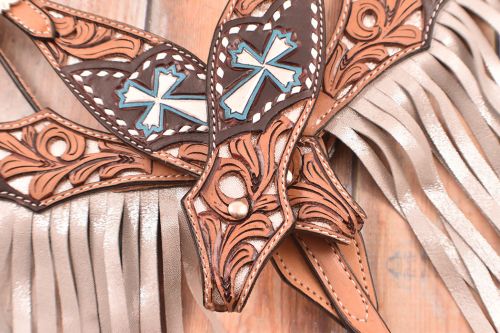 Silver Hand Painted Browband Headstall and Breast Collar Set headstall set Shiloh