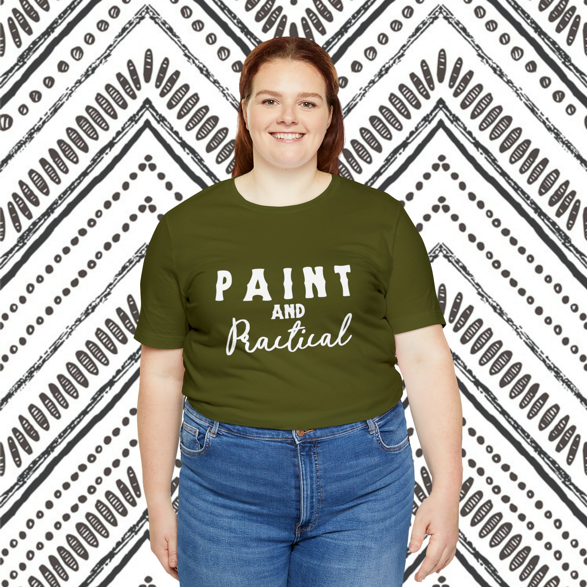 Paint & Practical Short Sleeve Tee Horse Color Shirt Printify