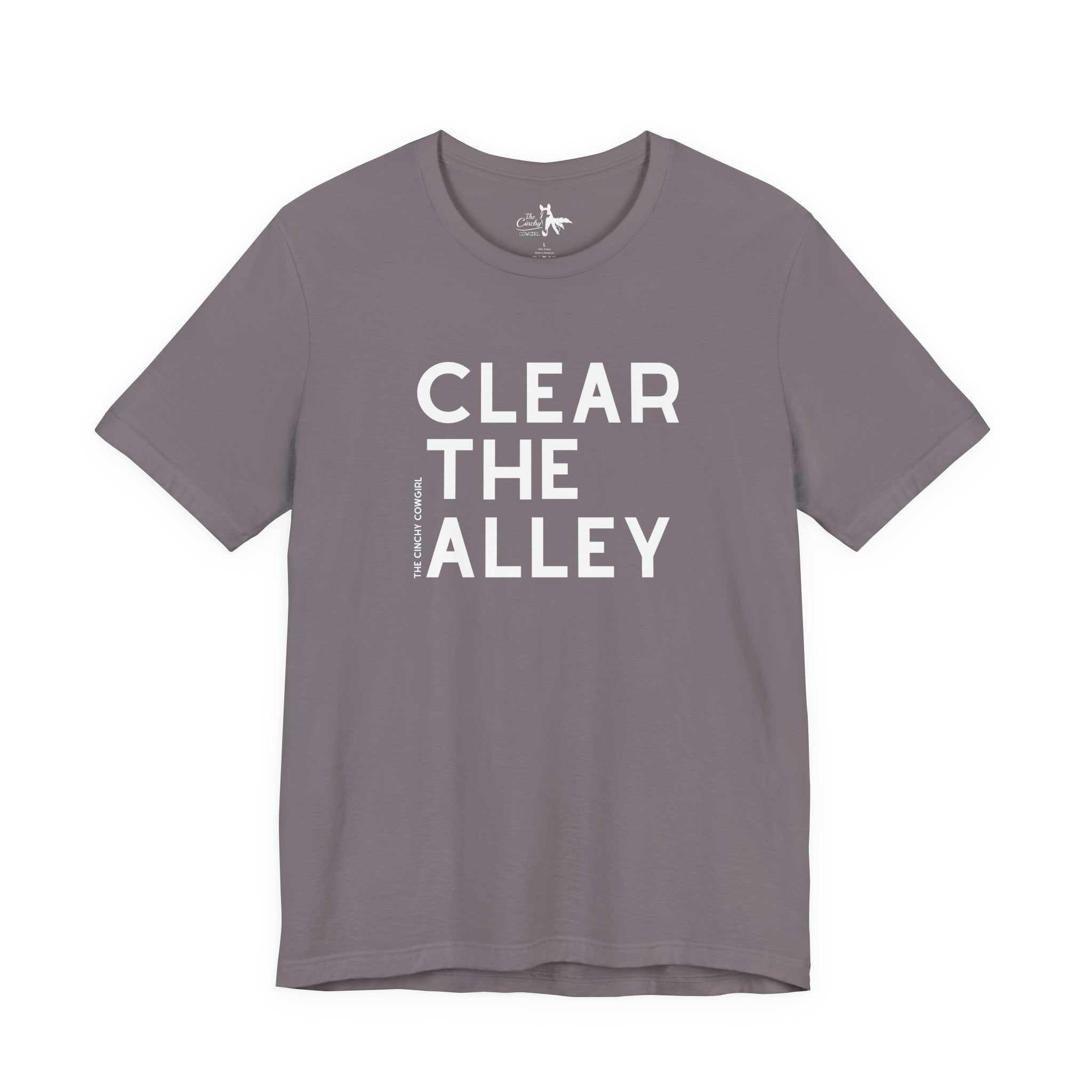 Clear The Alley Short Sleeve Tee Graphic Tee The Cinchy Cowgirl - Print Storm XS