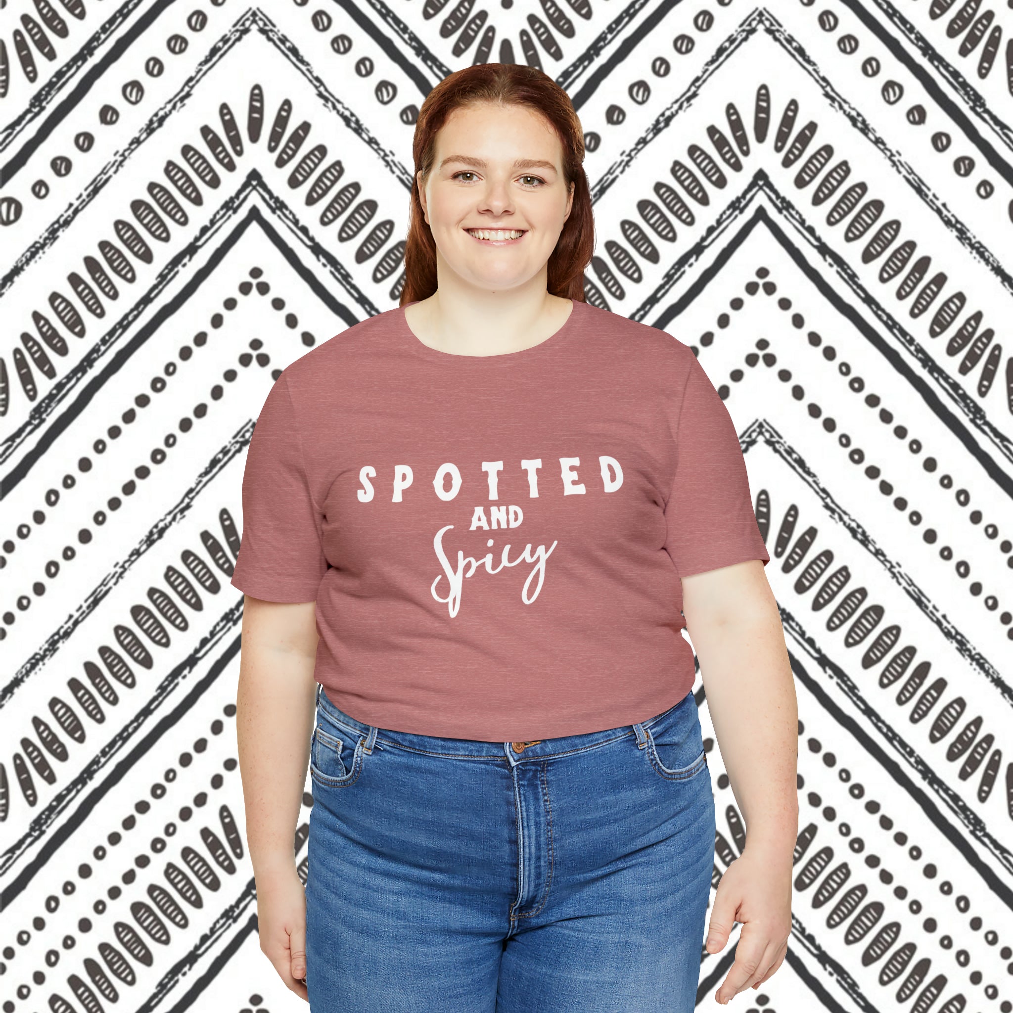 Spotted & Spicy Short Sleeve Tee Horse Color Shirt Printify