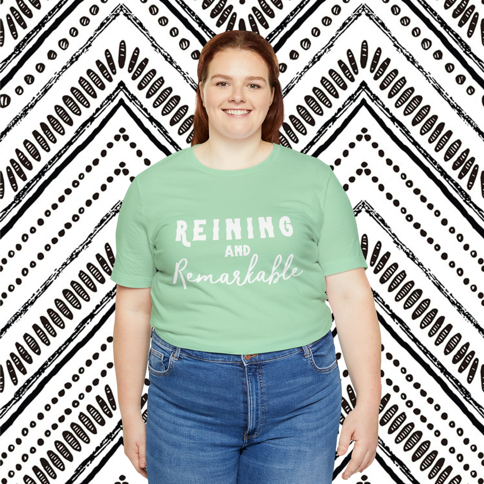 Reining & Remarkable Short Sleeve Tee Horse Riding Discipline Tee Printify