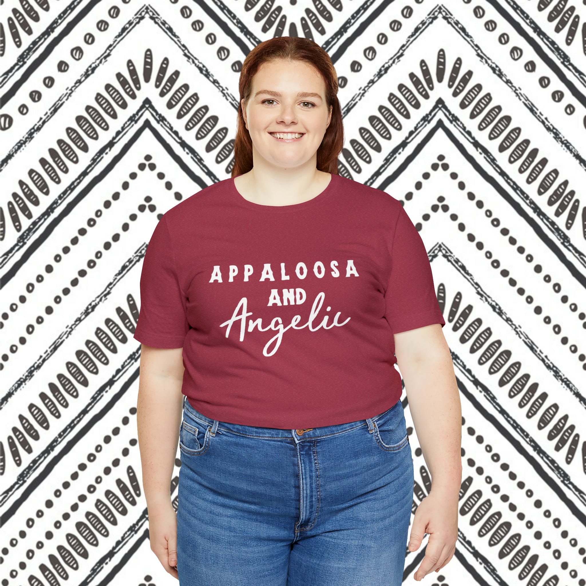 Appaloosa & Angelic Short Sleeve Tee Horse Color Shirt Printify