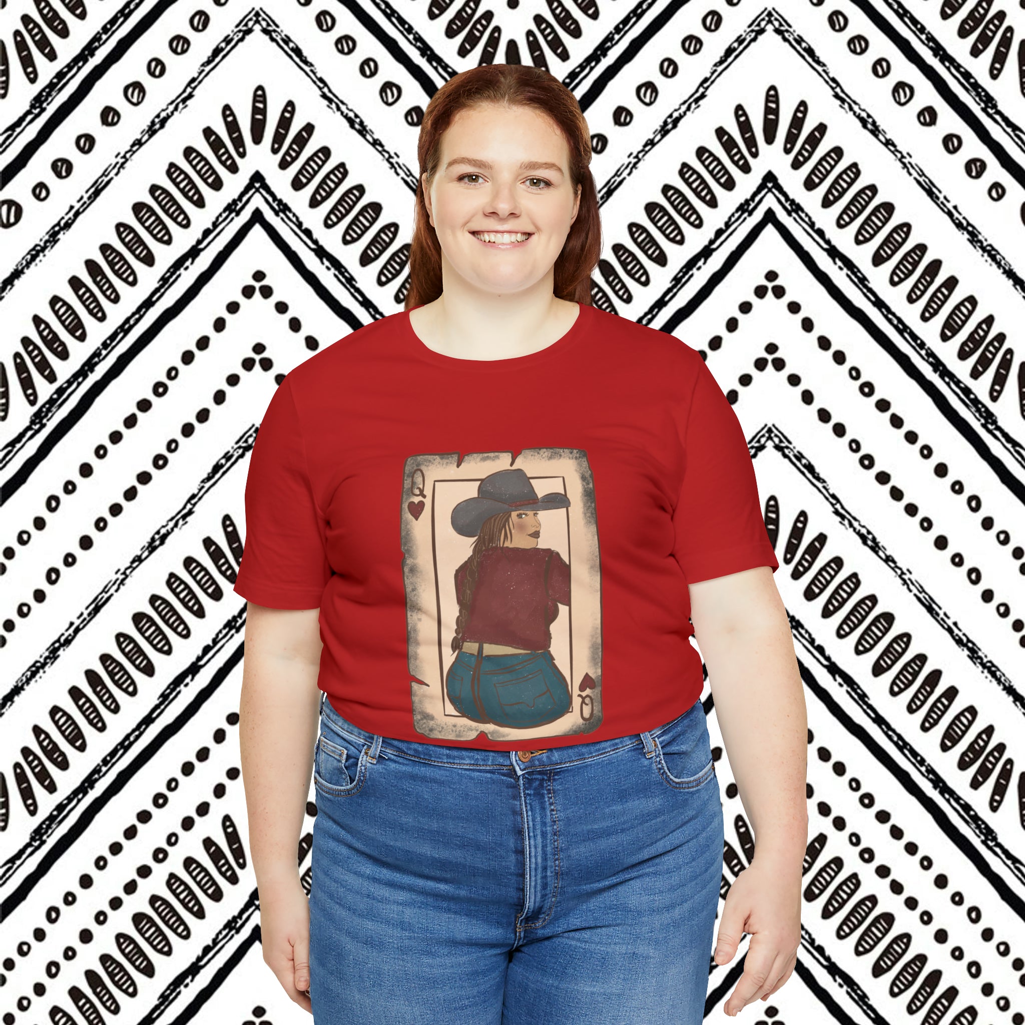 Queen Cowgirl Short Sleeve Tee tcc graphic tee Printify