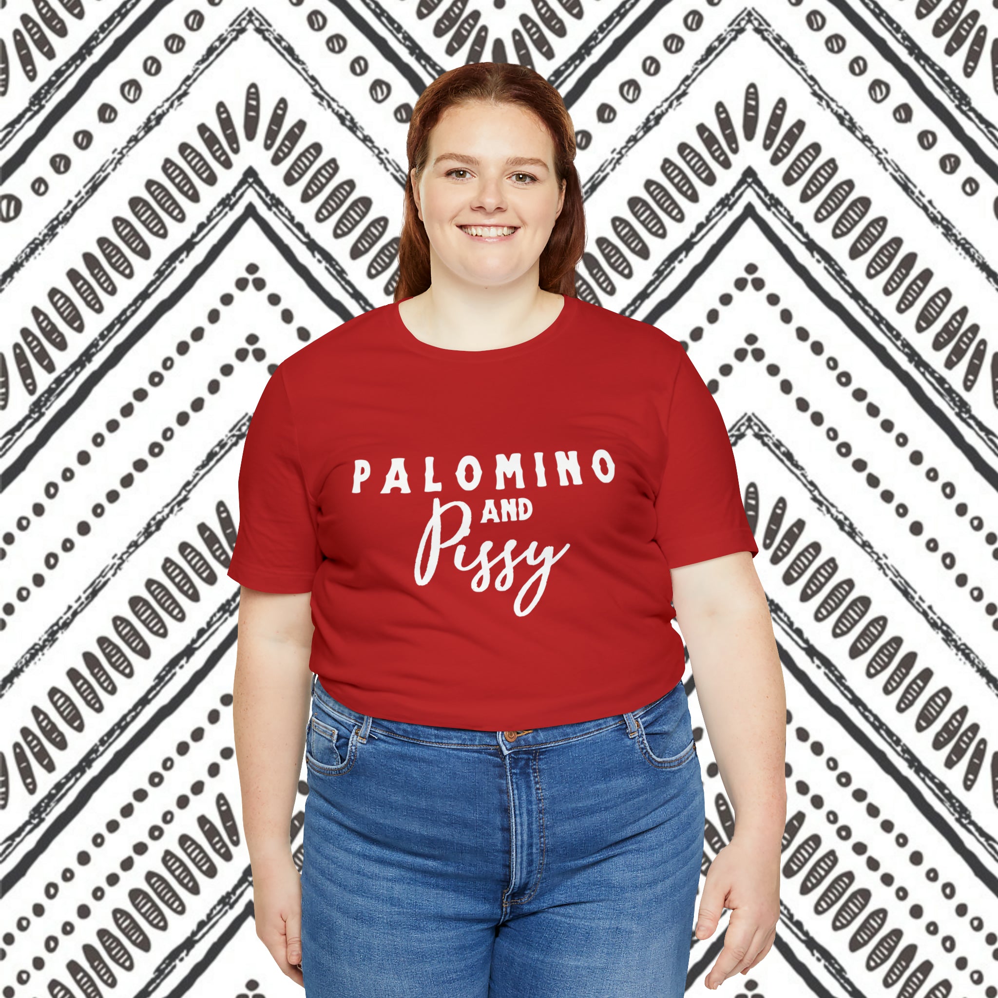 Palomino & Pissy Short Sleeve Tee Horse Color Shirt Printify