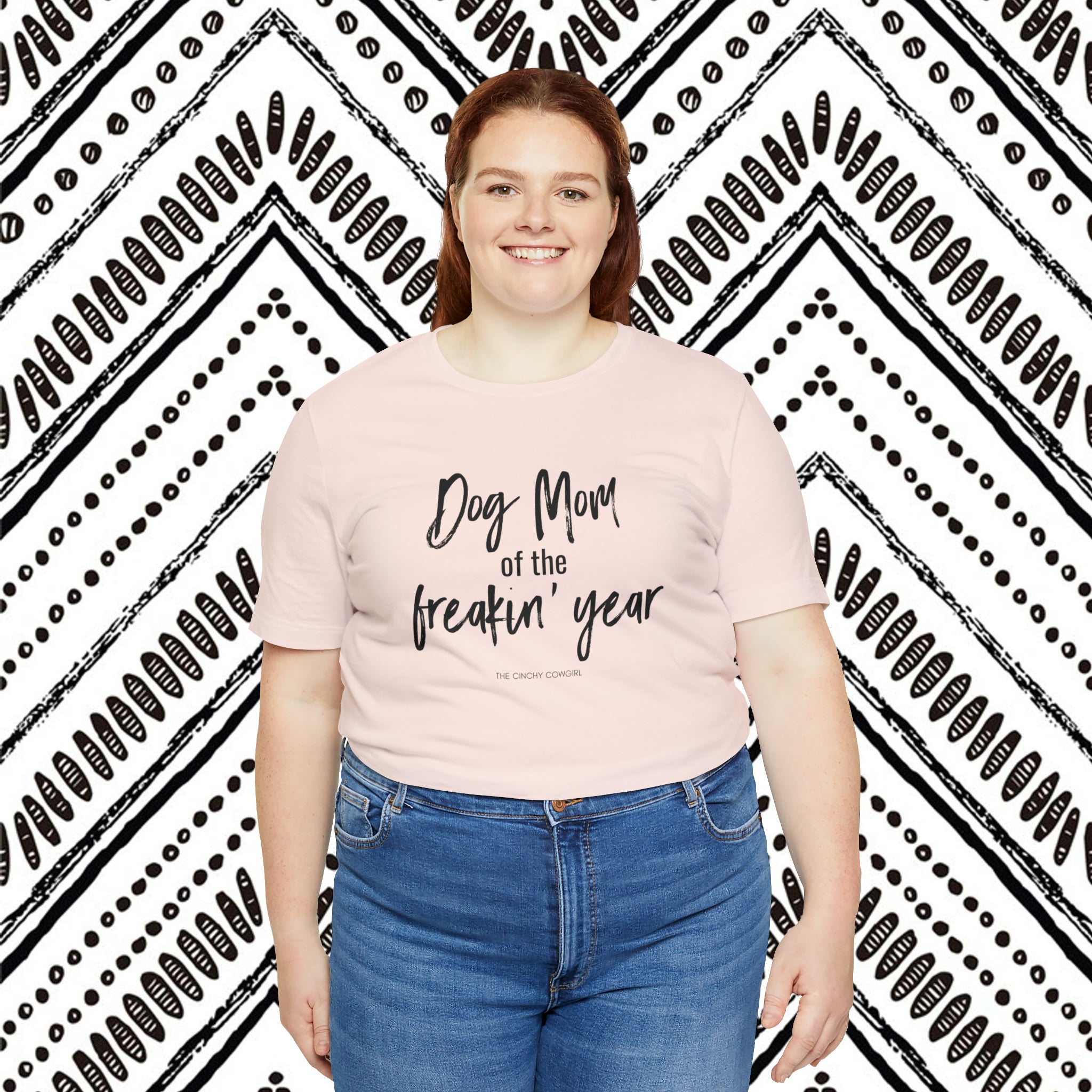 Dog Mom of the Freakin' Year Short Sleeve Tee tcc graphic tee Printify