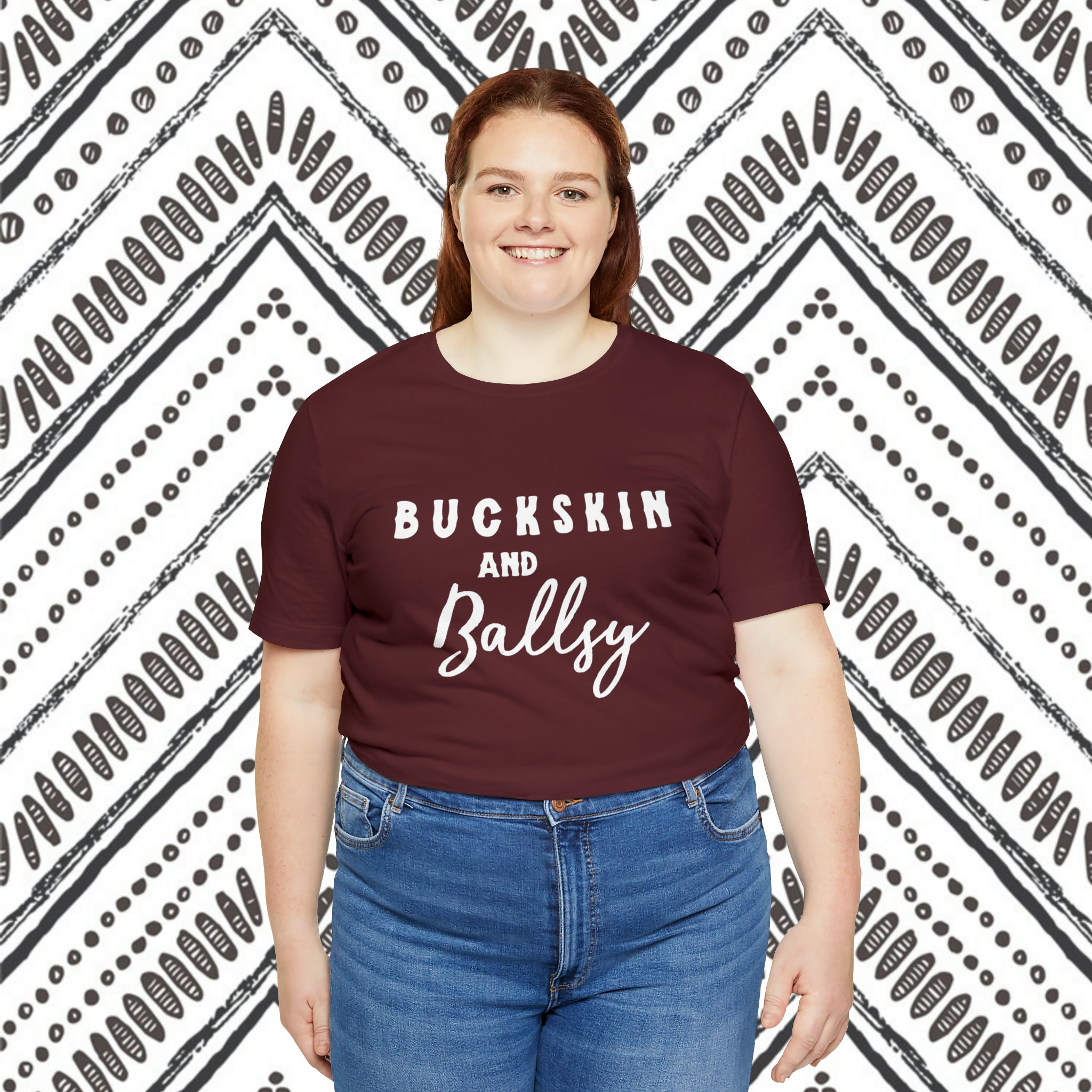 Buckskin & Ballsy Short Sleeve Tee Horse Color Shirt Printify