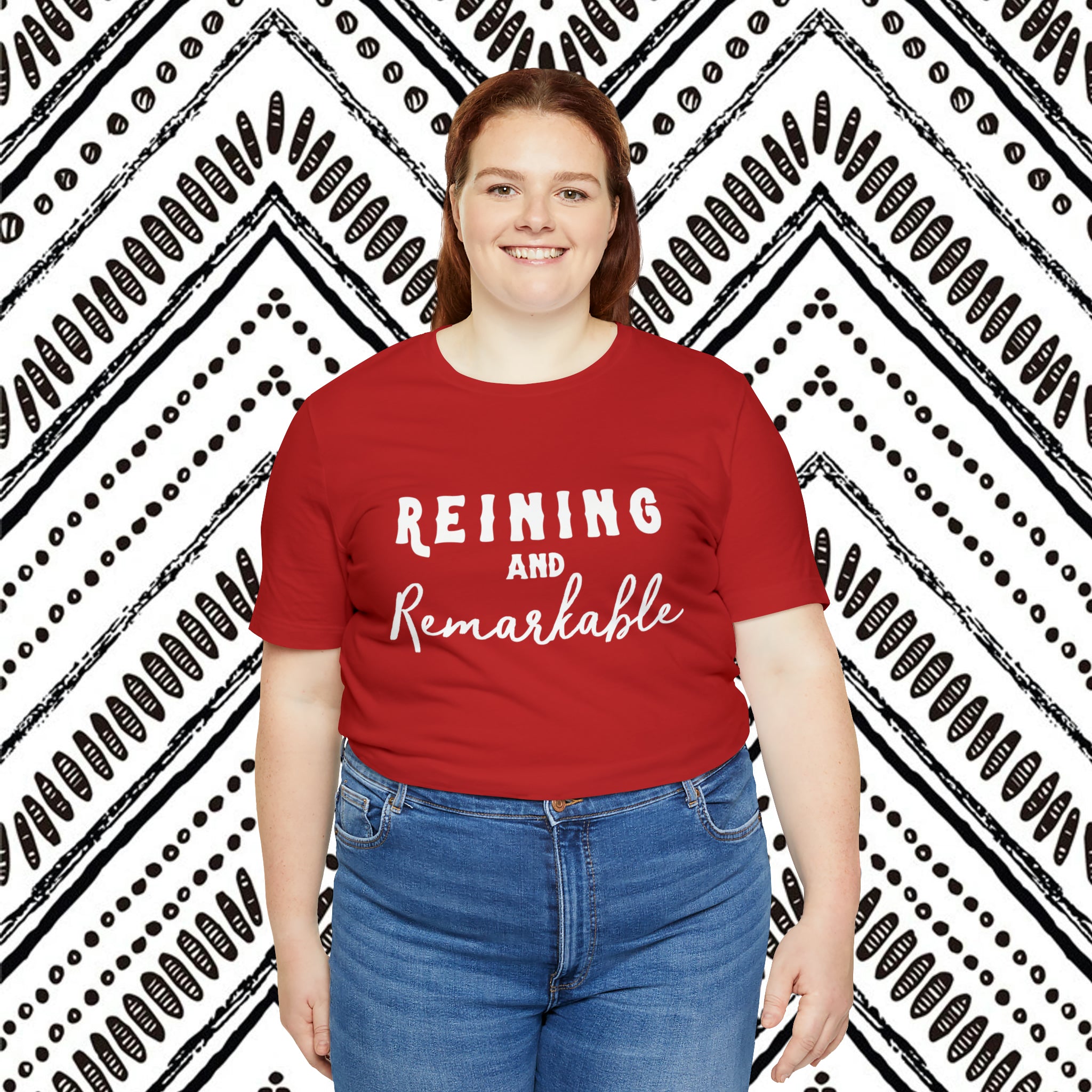 Reining & Remarkable Short Sleeve Tee Horse Riding Discipline Tee Printify