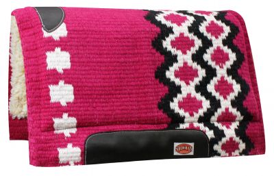Wool Top Cutter Saddle Pad western saddle pad Shiloh Pink