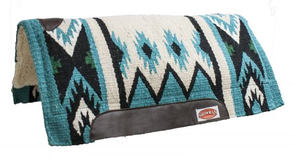 Wool Cutter Kodel Fleece Saddle Pad western saddle pad Shiloh Teal