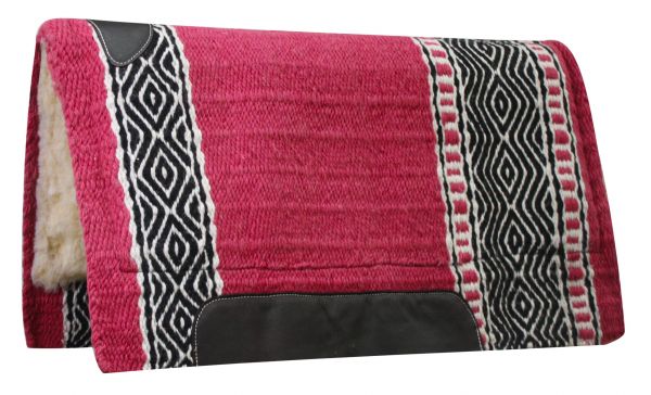 Wool Top Cutter Kodel Saddle Pad western saddle pad Shiloh Pink
