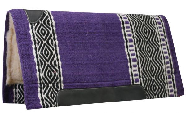Wool Top Cutter Kodel Saddle Pad western saddle pad Shiloh Purple