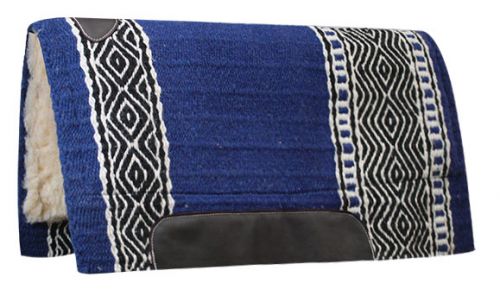 Wool Top Cutter Kodel Saddle Pad western saddle pad Shiloh Blue