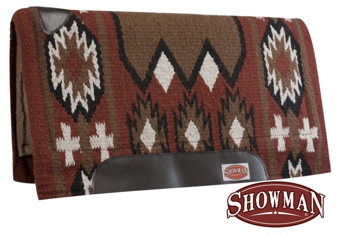 Cutter Memory Felt Navajo Saddle Pad western saddle pad Shiloh Rust/Brown