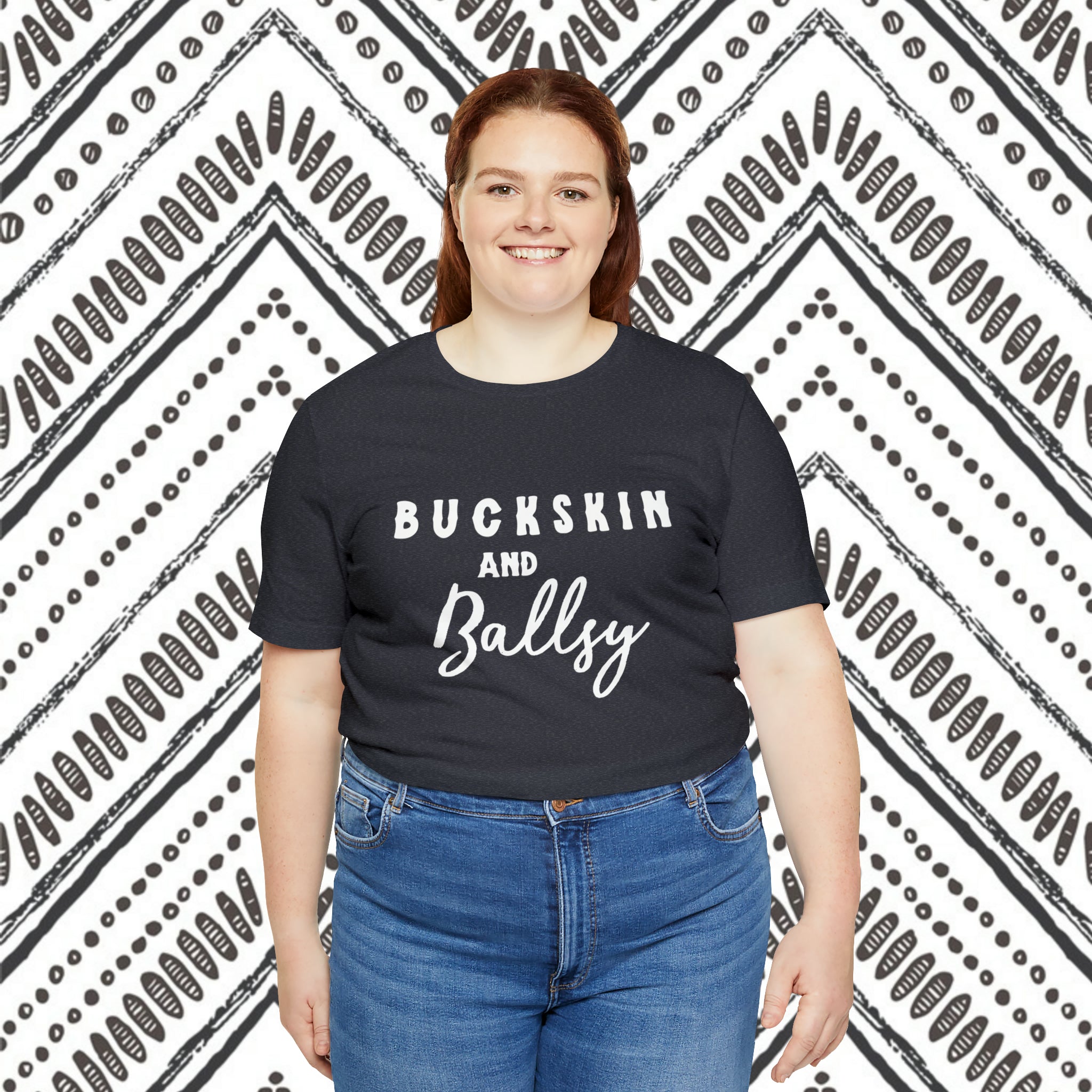 Buckskin & Ballsy Short Sleeve Tee Horse Color Shirt Printify