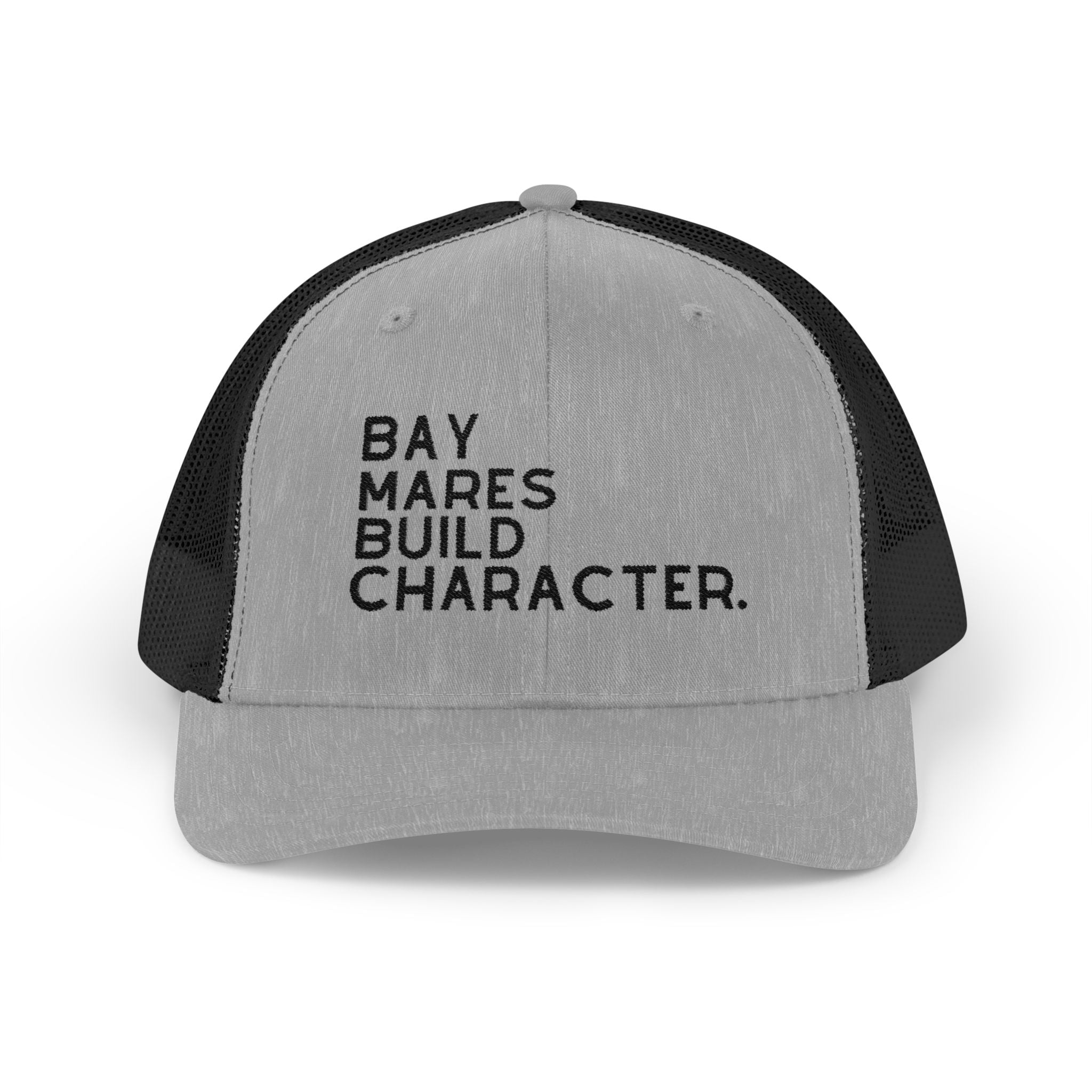 Bay Mares Build Character Embroidered hat Embroidered TCC Hat The Cinchy Cowgirl - Print Heather Grey / Black One size